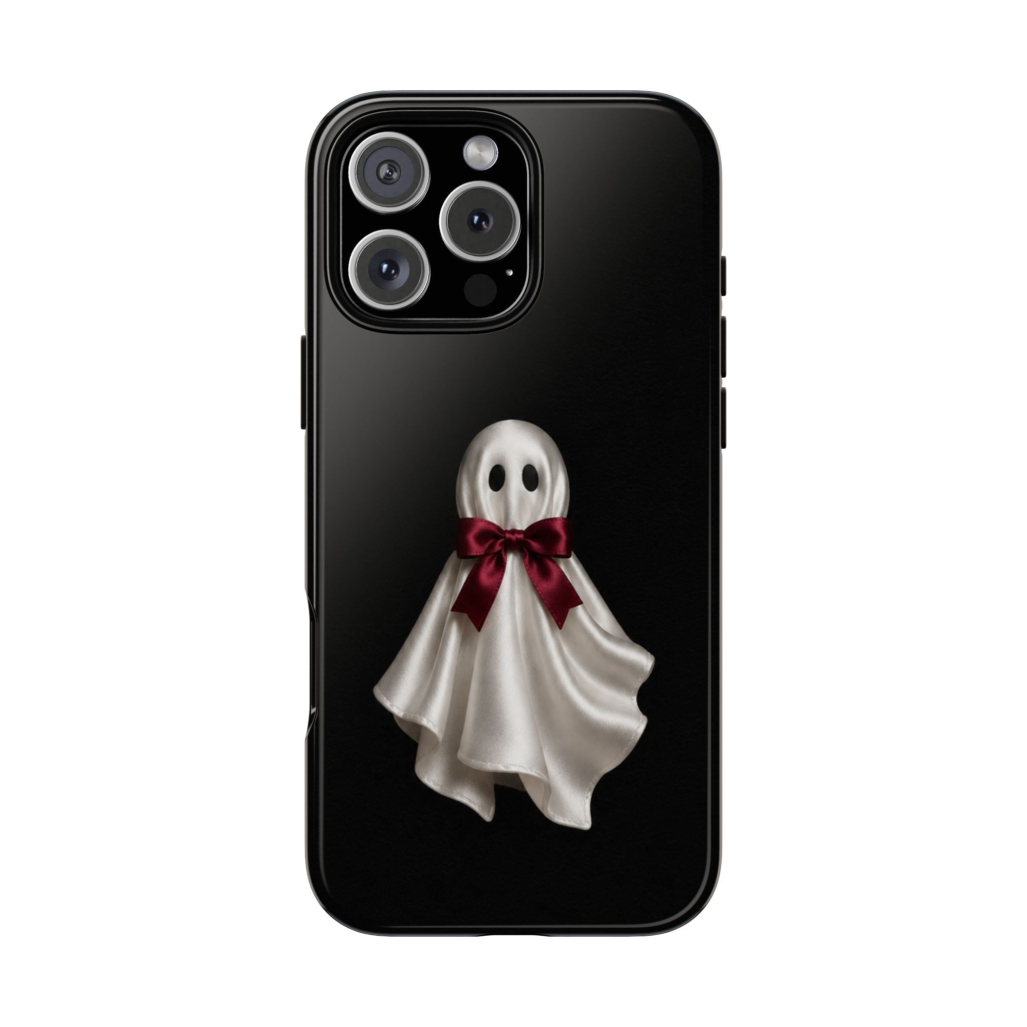 Burgundy Bow Ghost Spooky Phone Case
