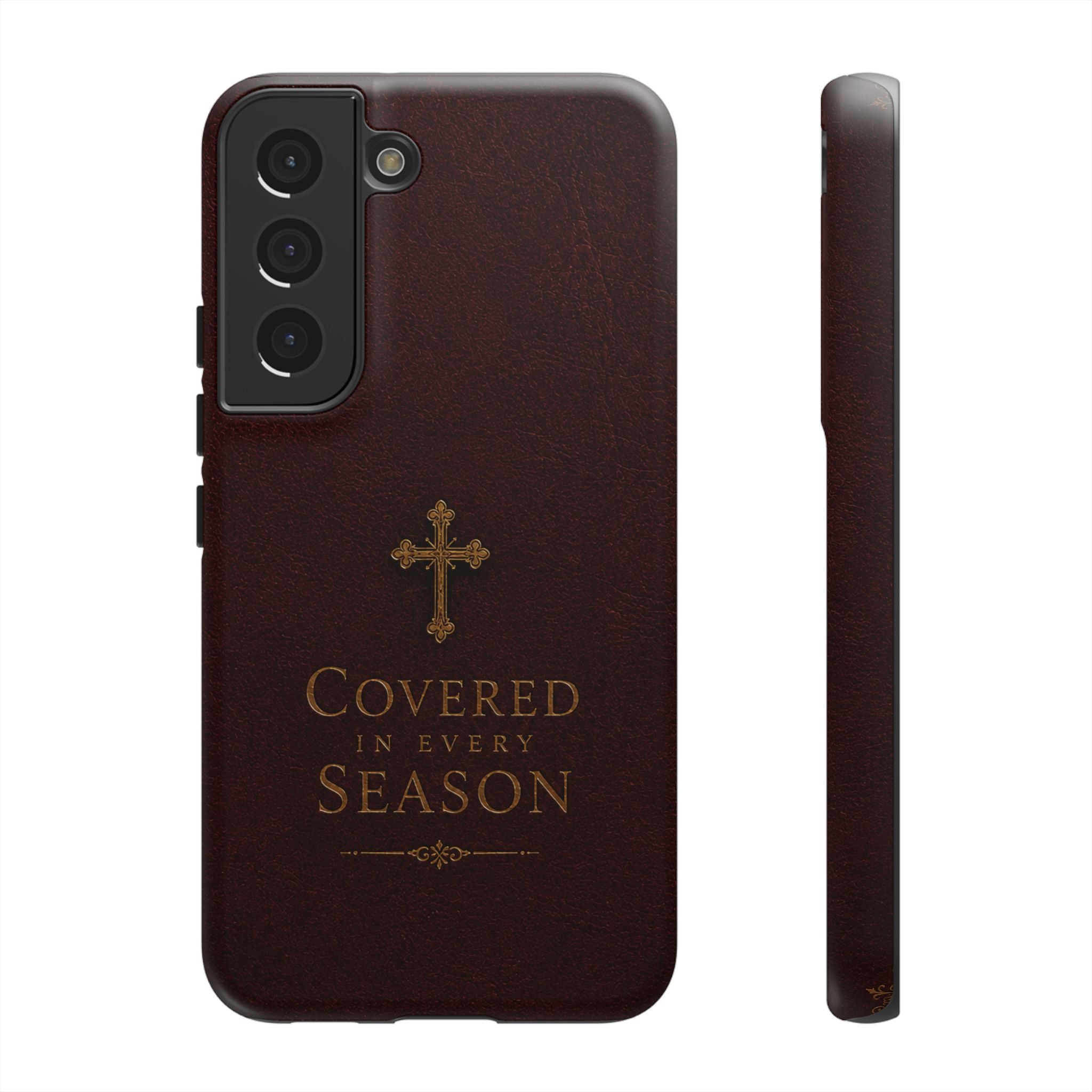 Covered in Every Season Christian Cross Phone Case