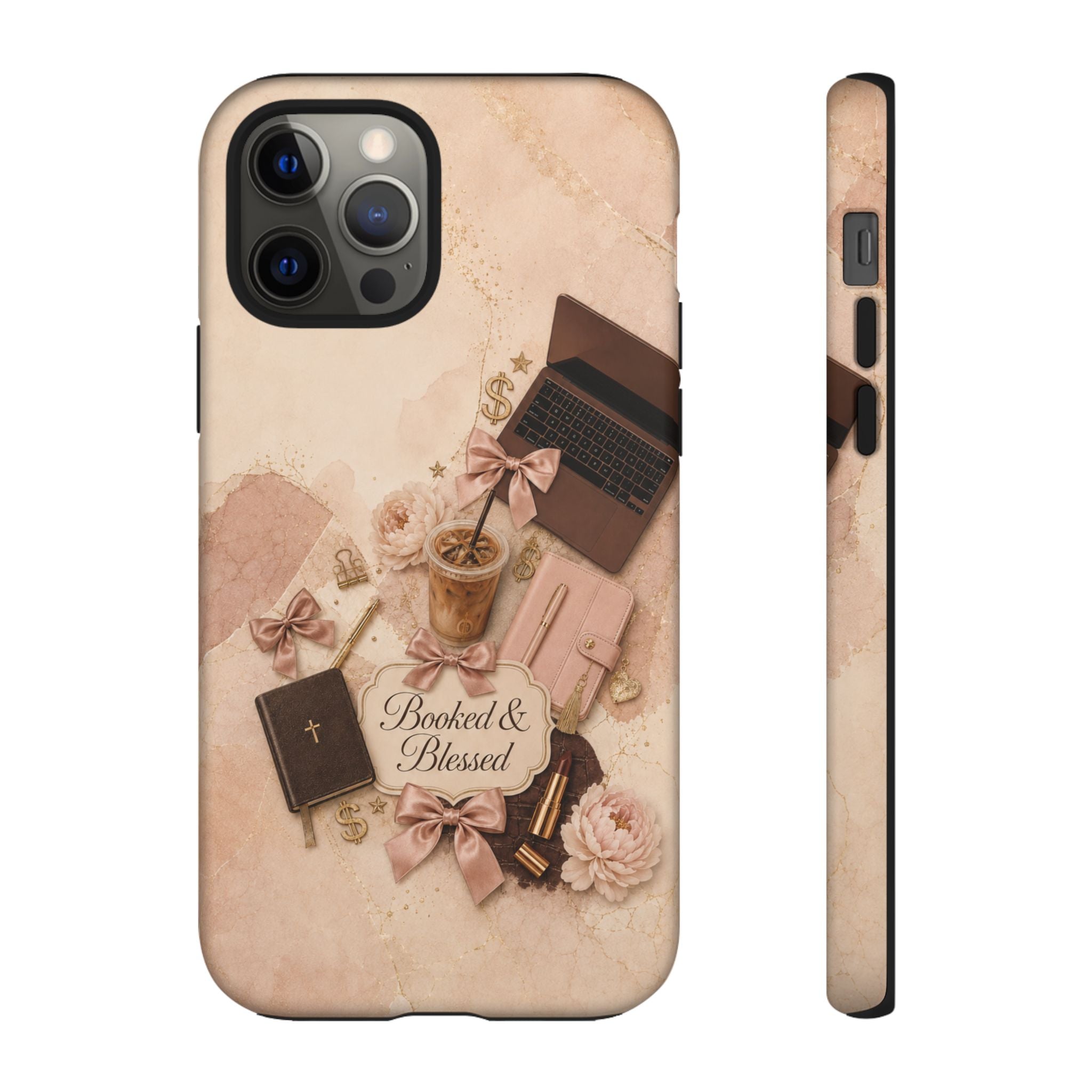 Booked & Blessed Christian Book Lover Phone Case