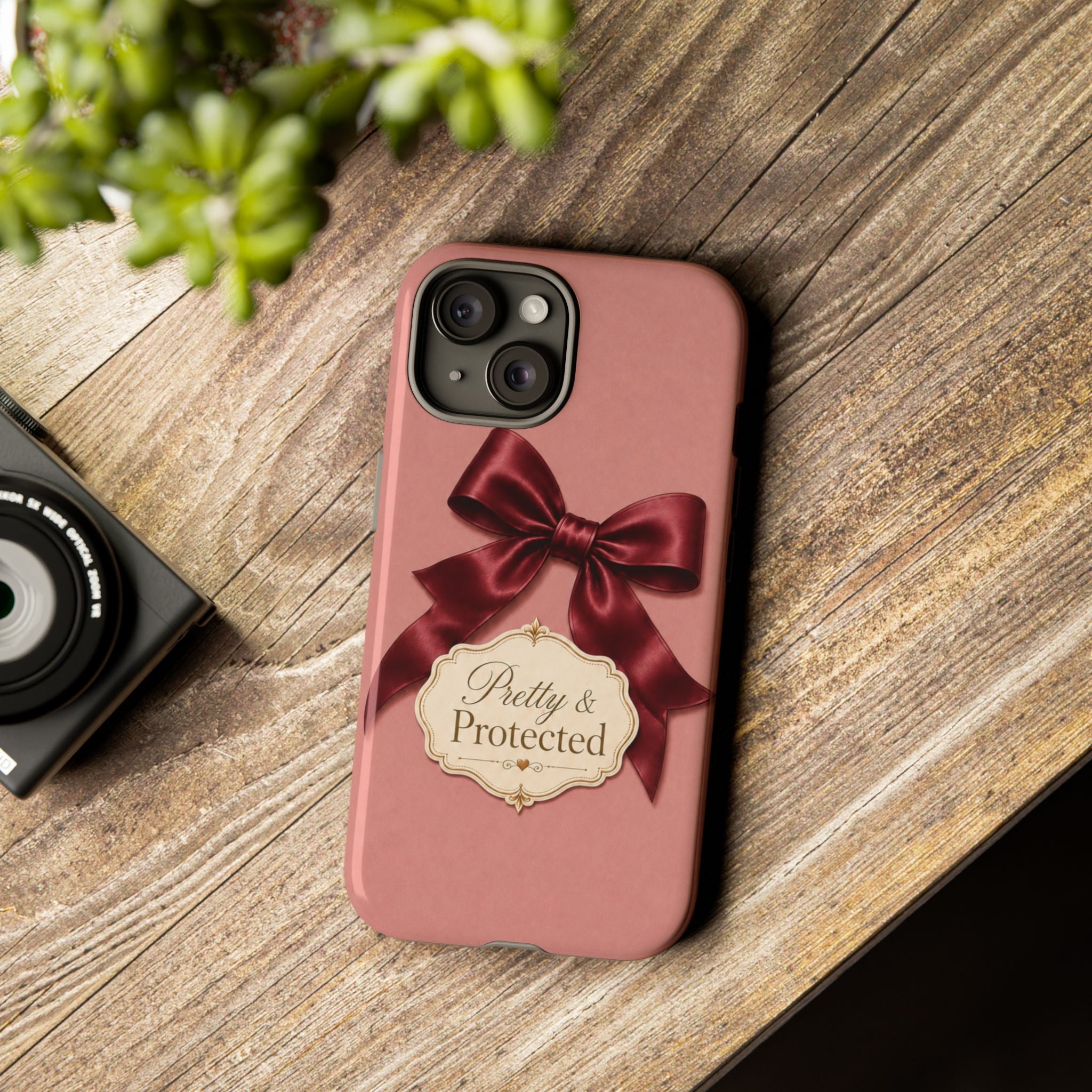 Pretty & Protected Bow Christian Phone Case