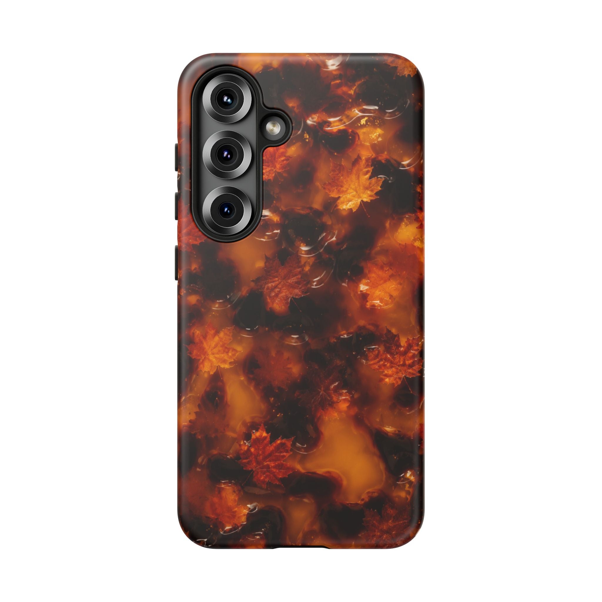Amber Autumn Maple Leaf Phone Case