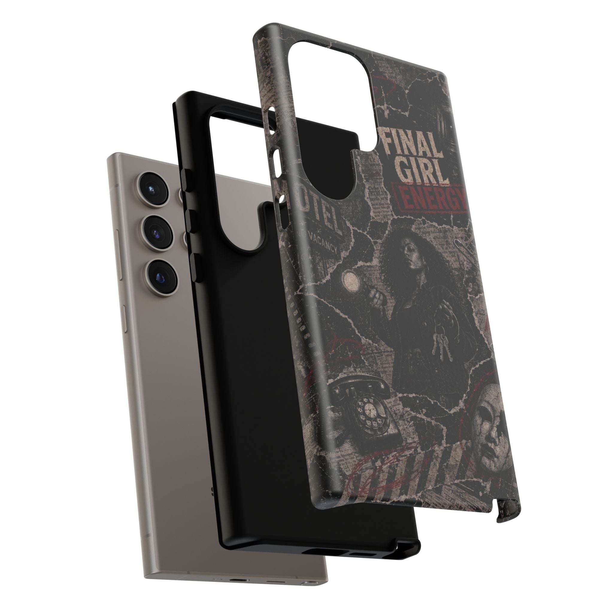 Final Girl Energy Horror Collage Phone Case