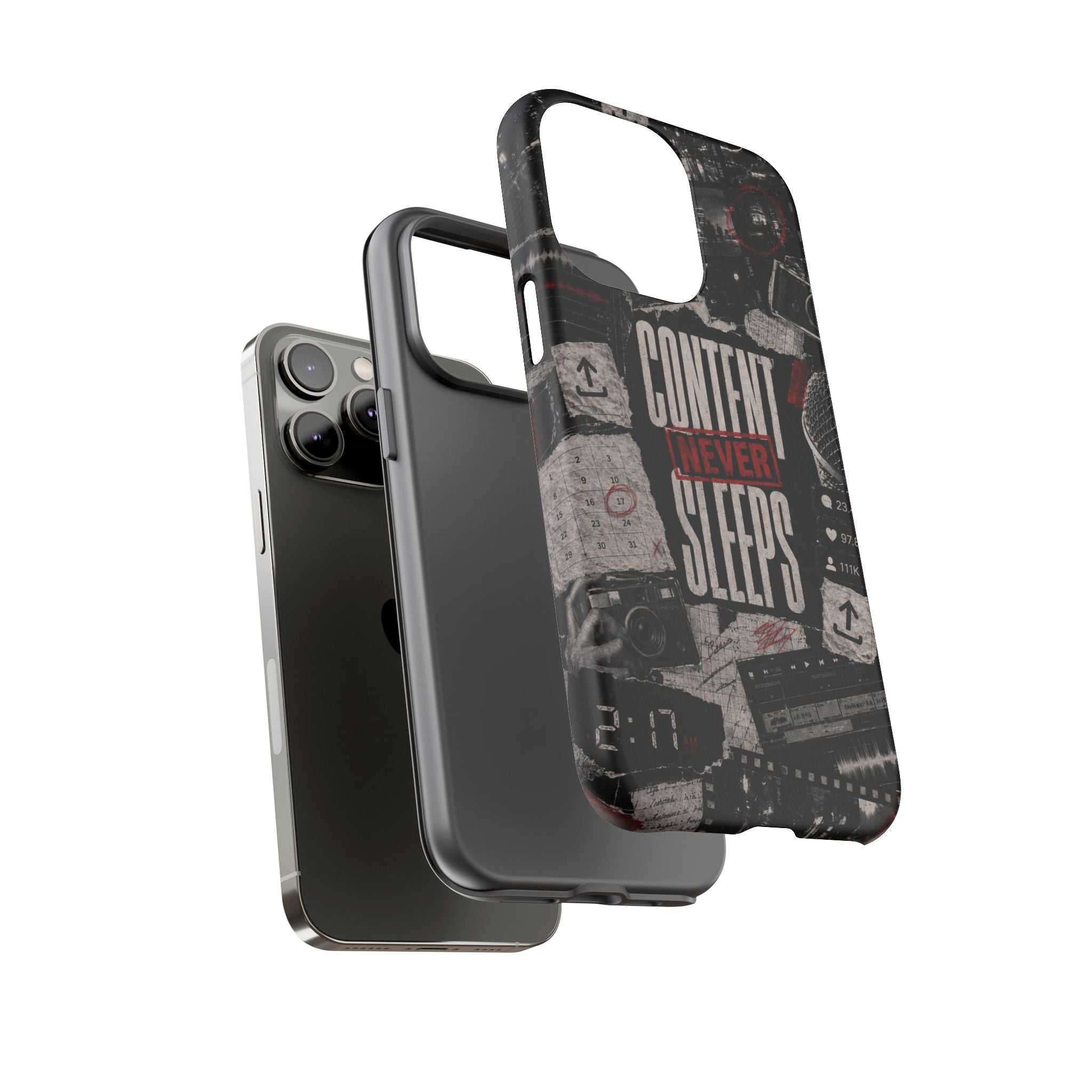 Content Never Sleeps Creator Phone Case