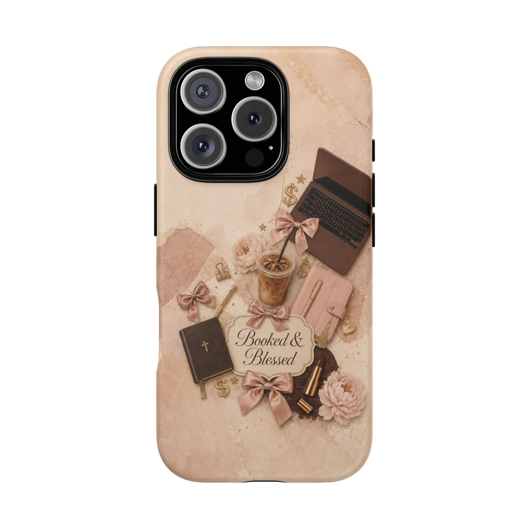 Booked & Blessed Christian Book Lover Phone Case