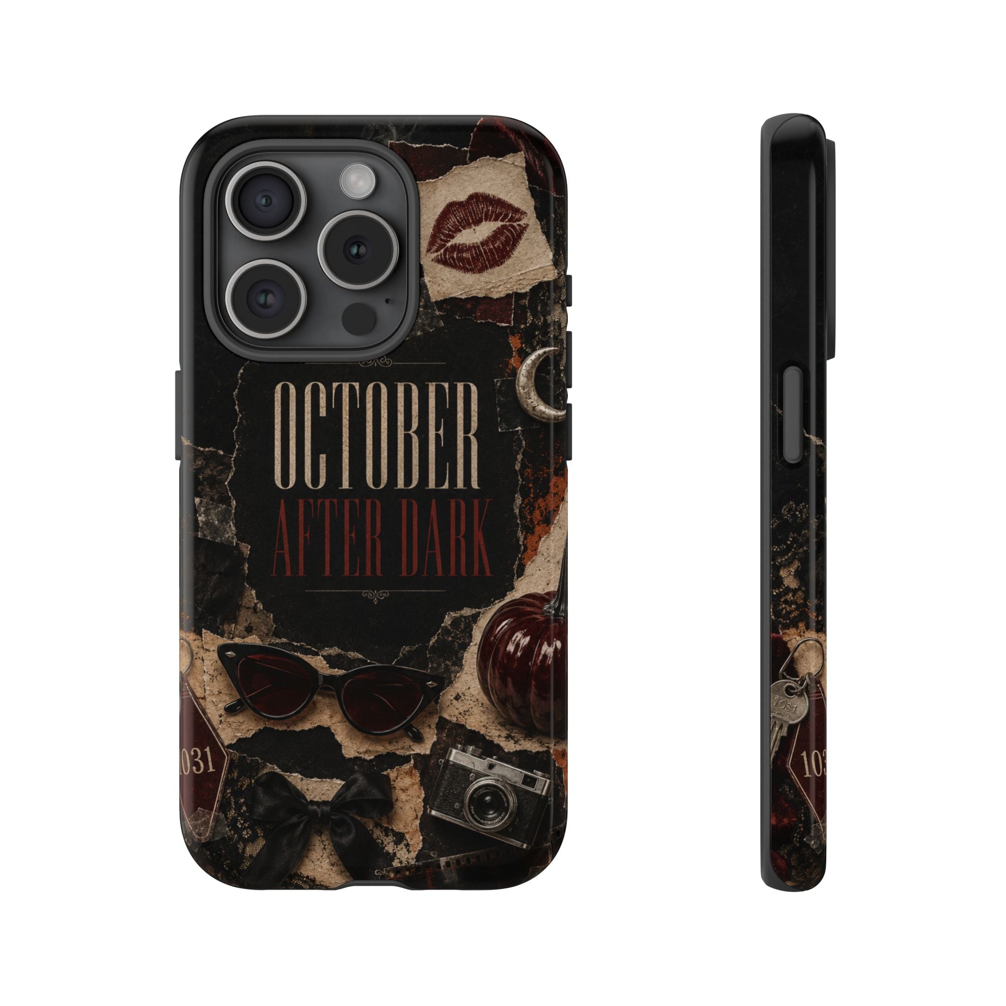 October After Dark Gothic Collage Phone Case