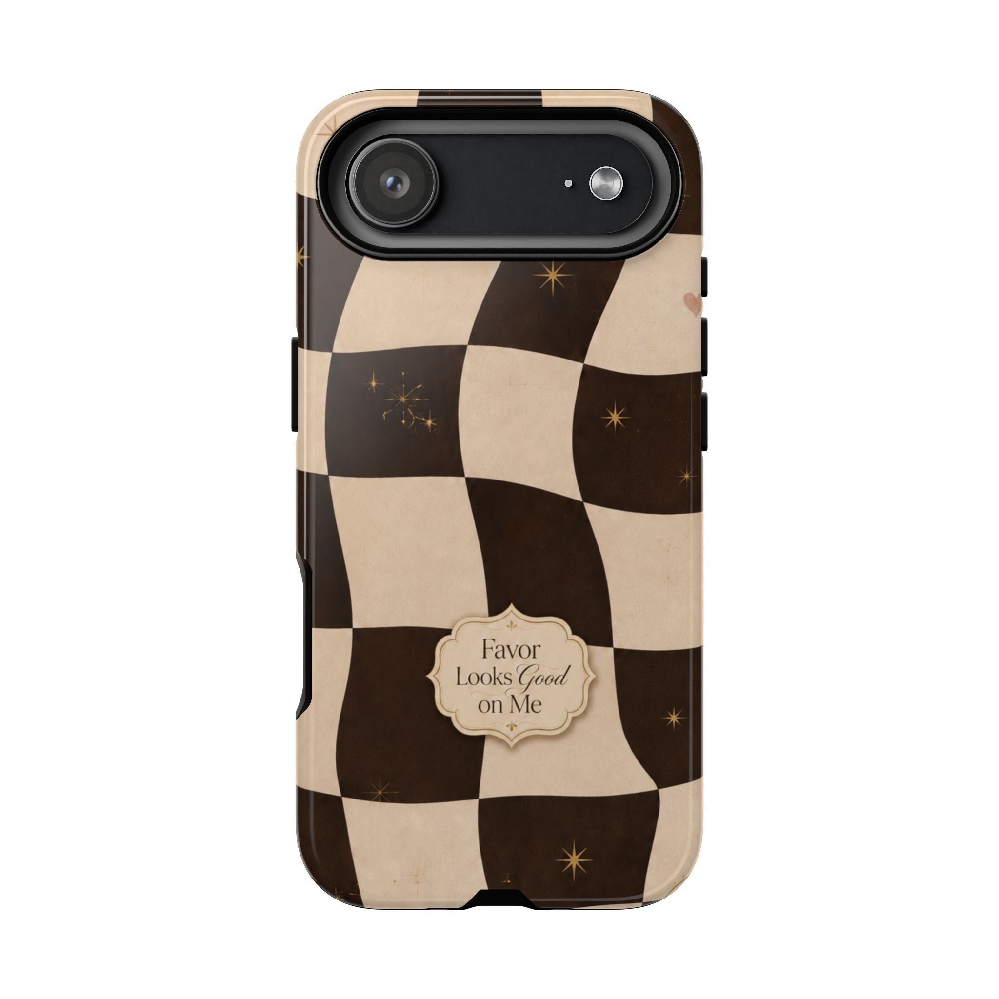 Favor Looks Good on Me Vintage Checkerboard Phone Case