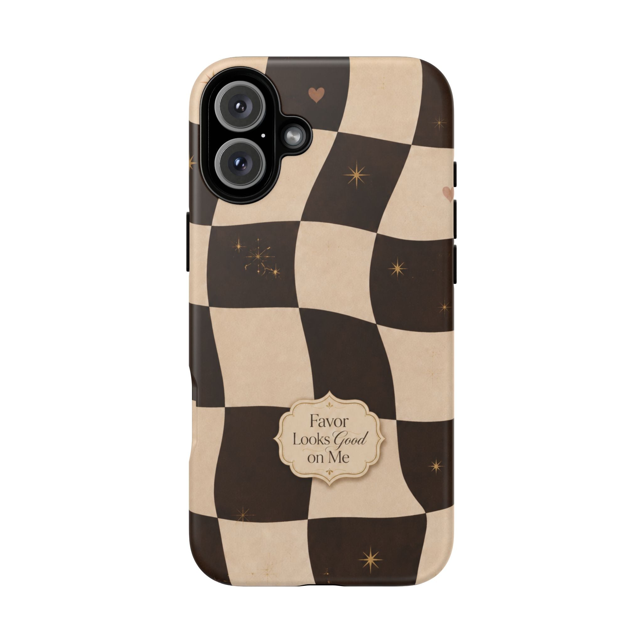 Favor Looks Good on Me Vintage Checkerboard Phone Case
