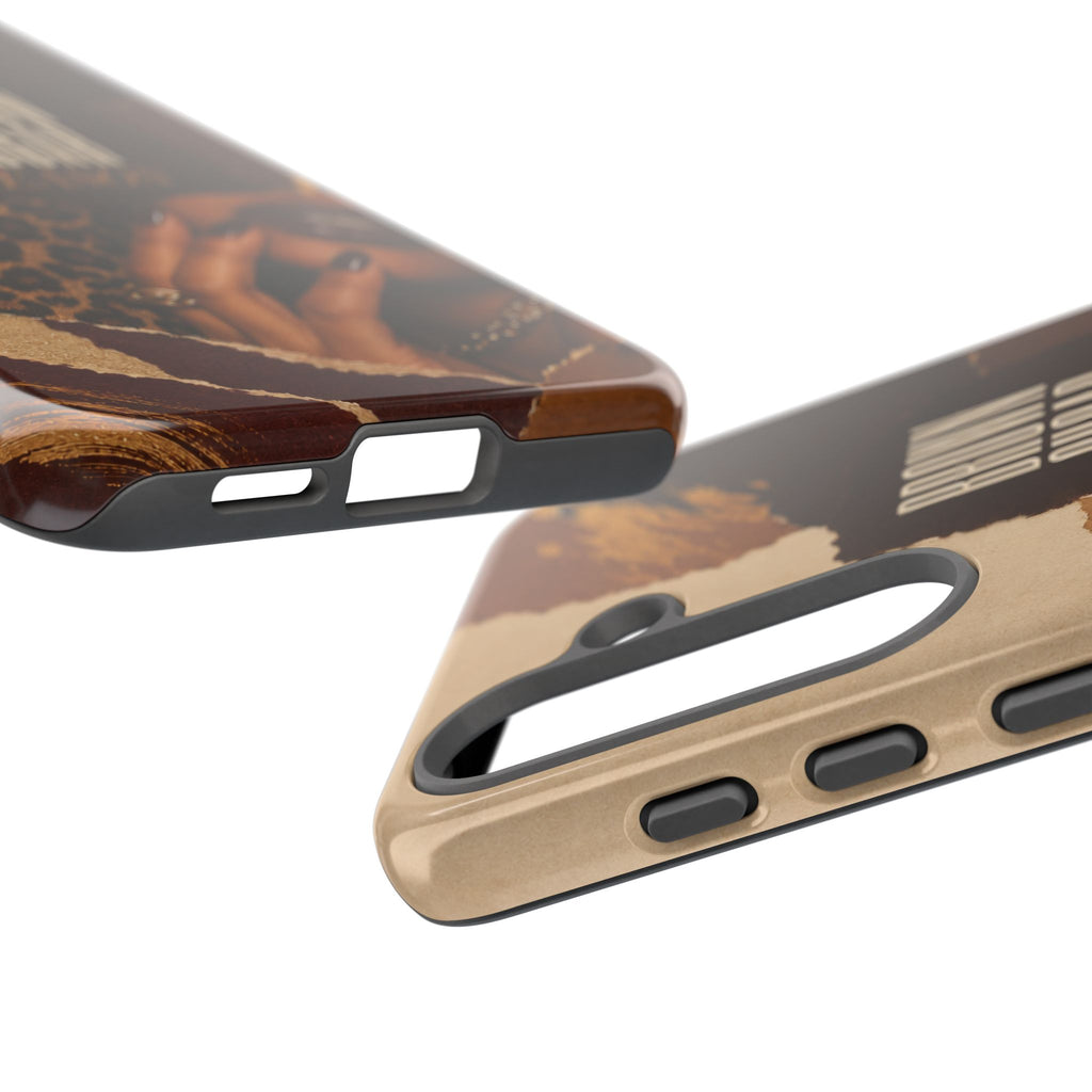 Brown Sugar Season Leopard Collage Phone Case