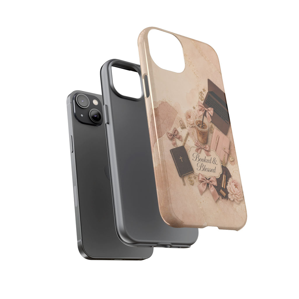 Booked & Blessed Christian Book Lover Phone Case