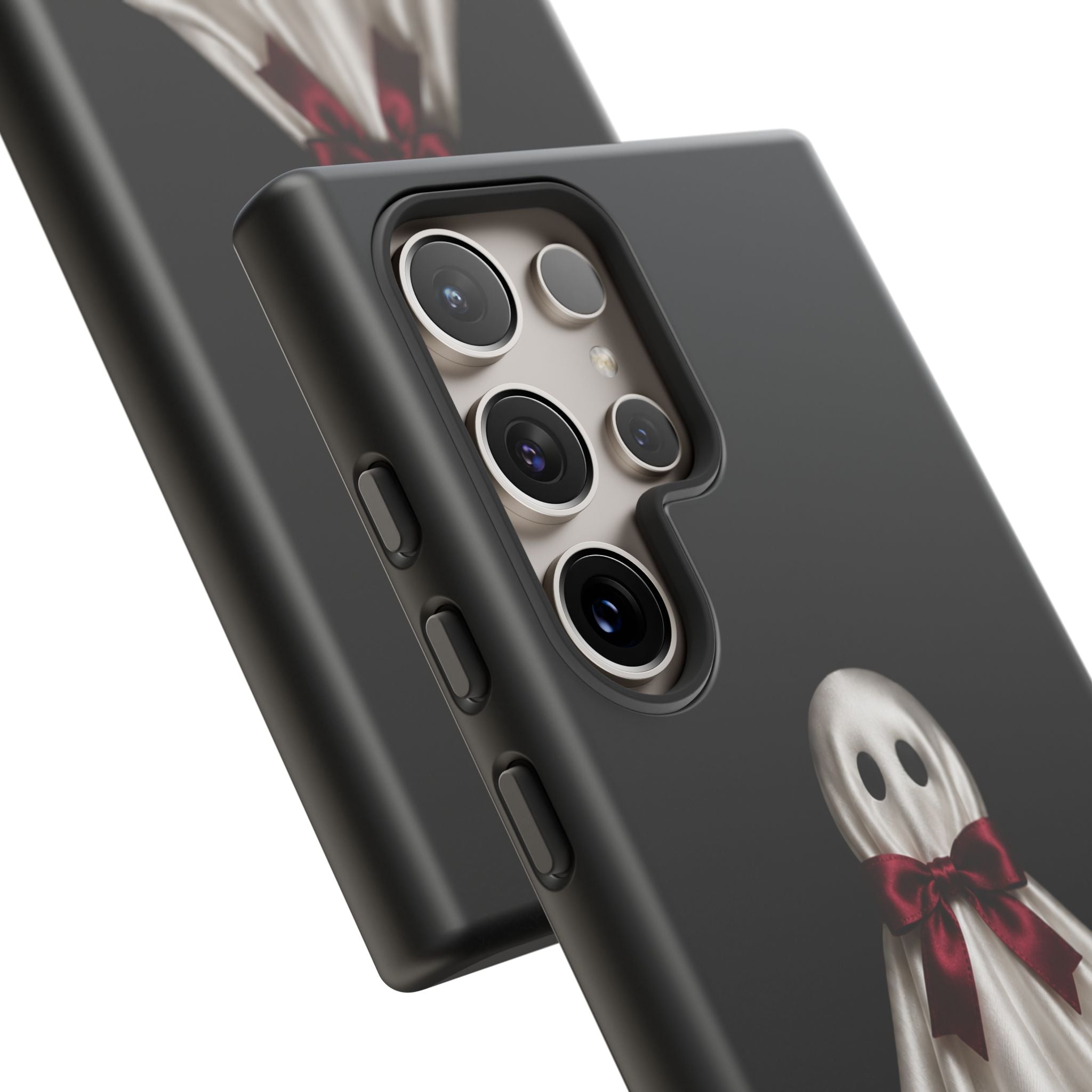 Burgundy Bow Ghost Spooky Phone Case