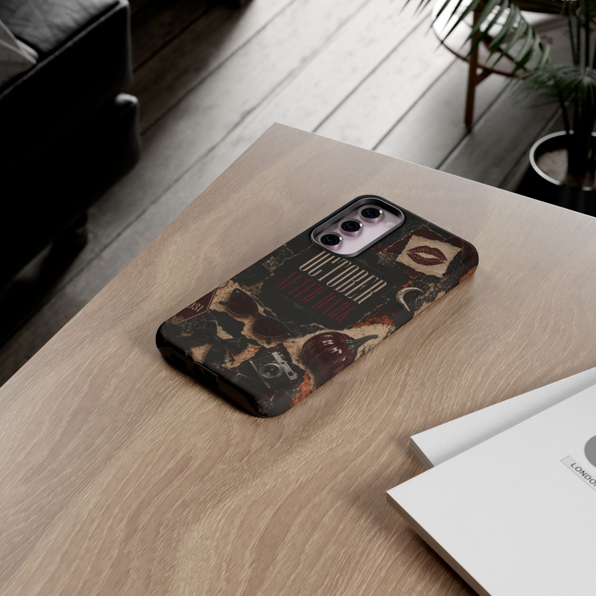 October After Dark Gothic Collage Phone Case
