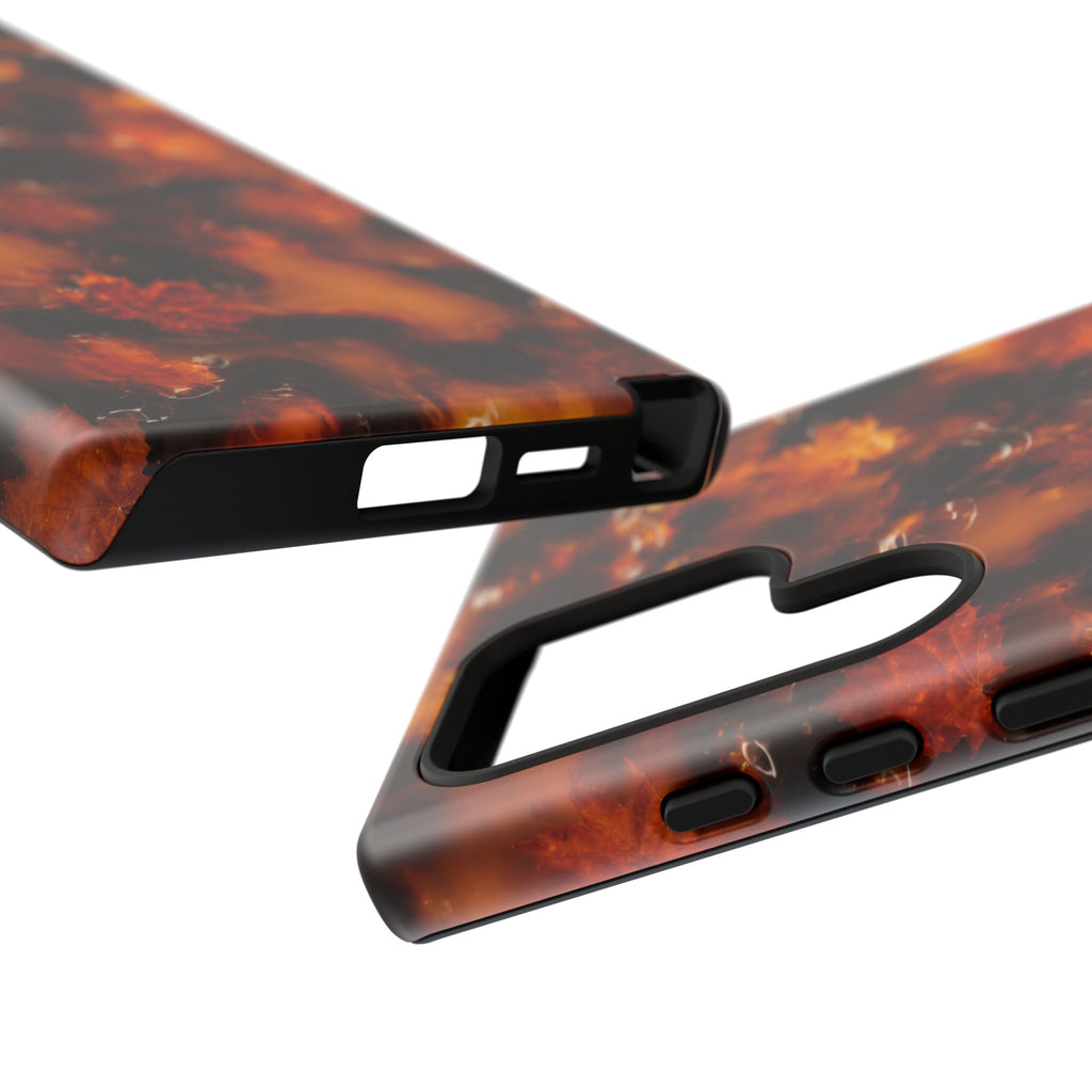 Amber Autumn Maple Leaf Phone Case