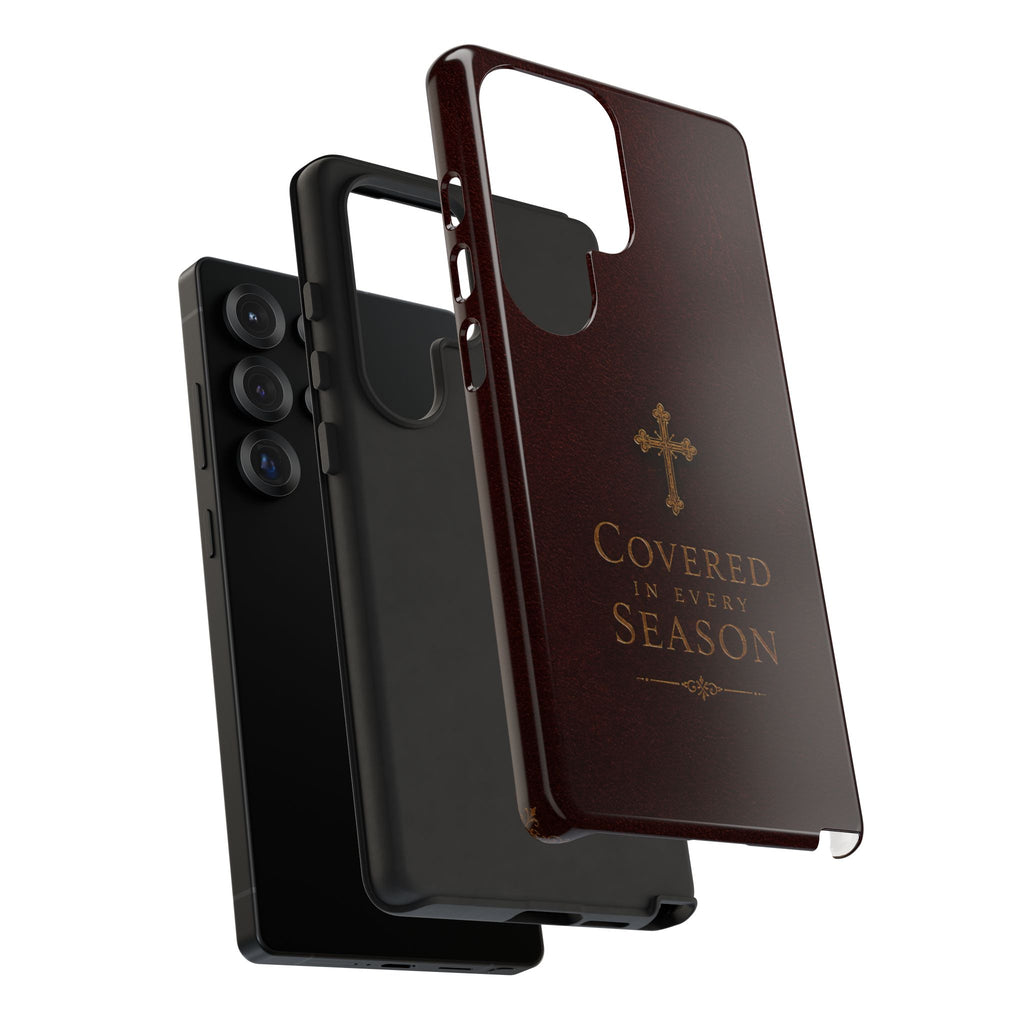 Covered in Every Season Christian Cross Phone Case