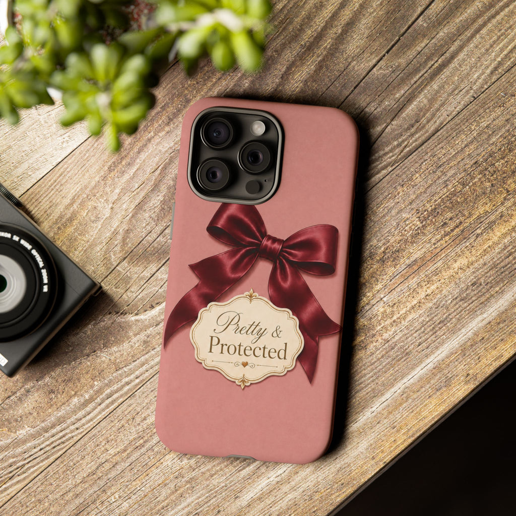 Pretty & Protected Bow Christian Phone Case
