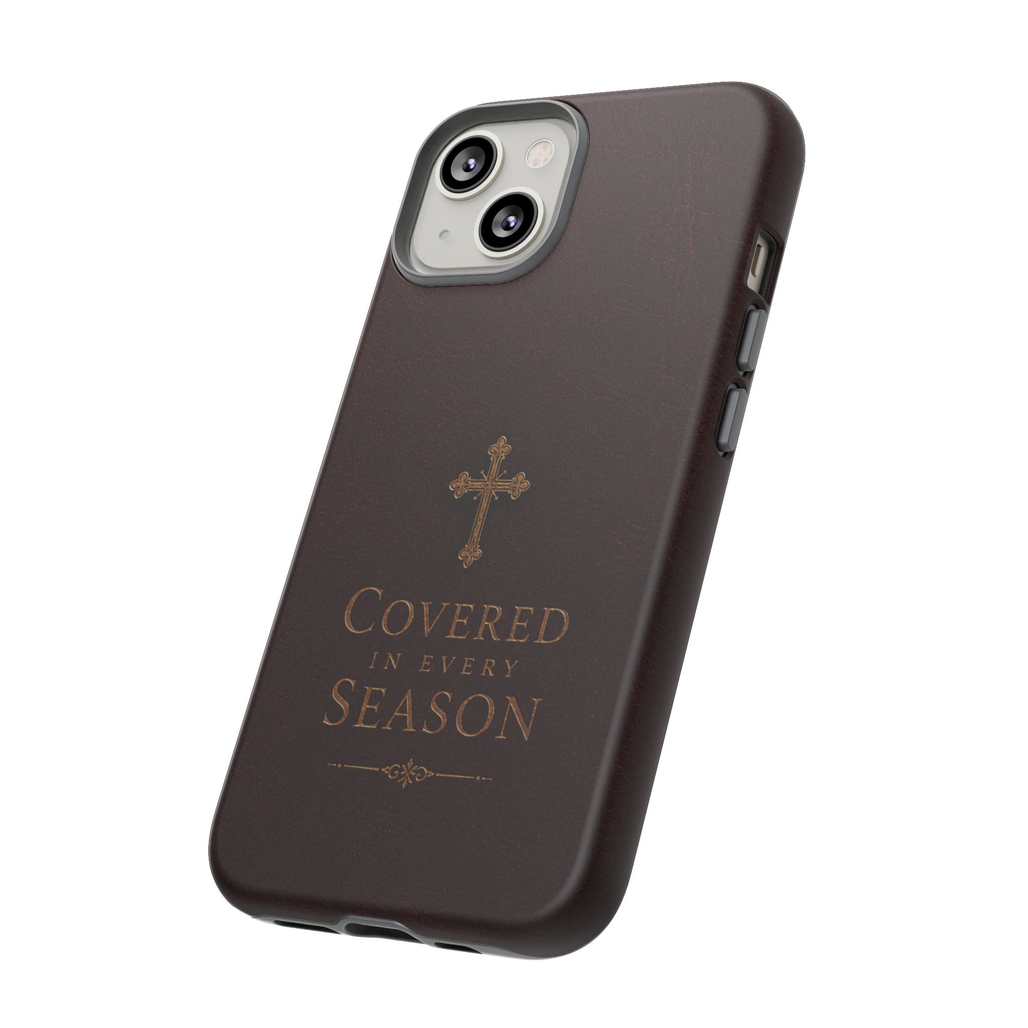 Covered in Every Season Christian Cross Phone Case