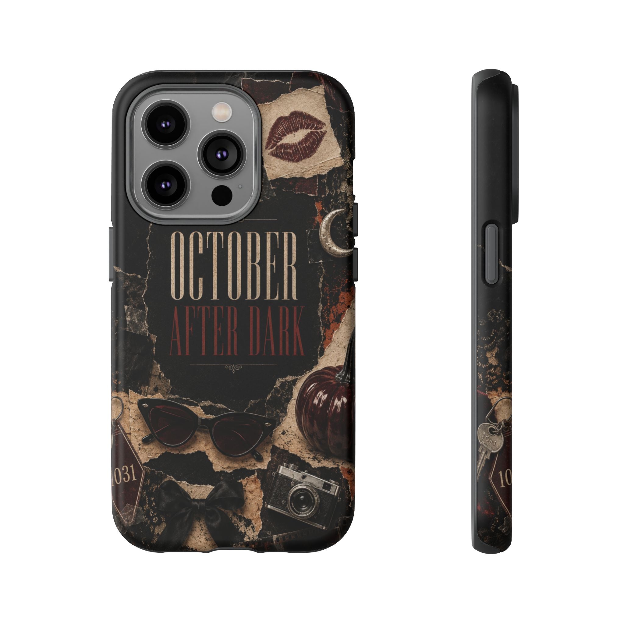 October After Dark Gothic Collage Phone Case