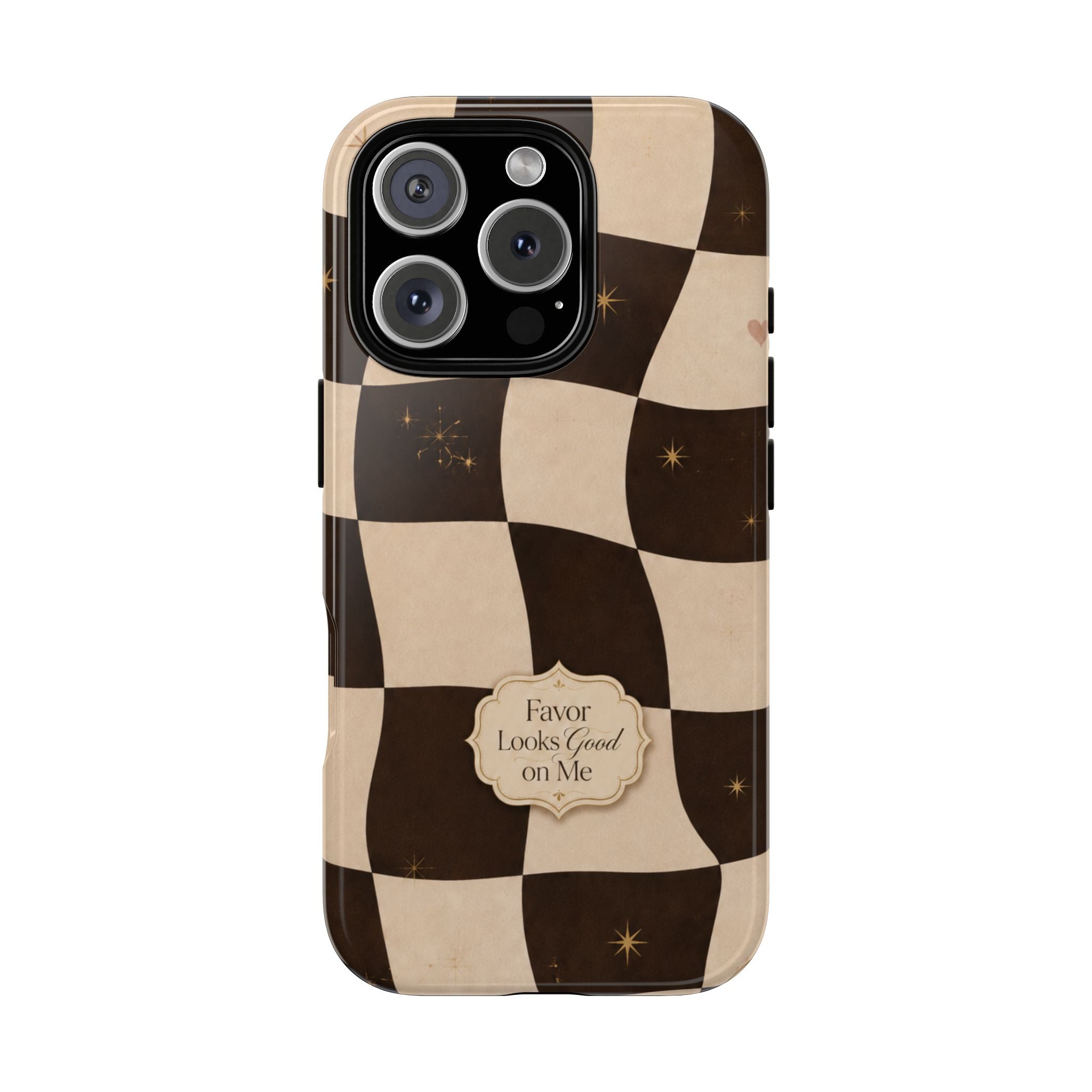 Favor Looks Good on Me Vintage Checkerboard Phone Case