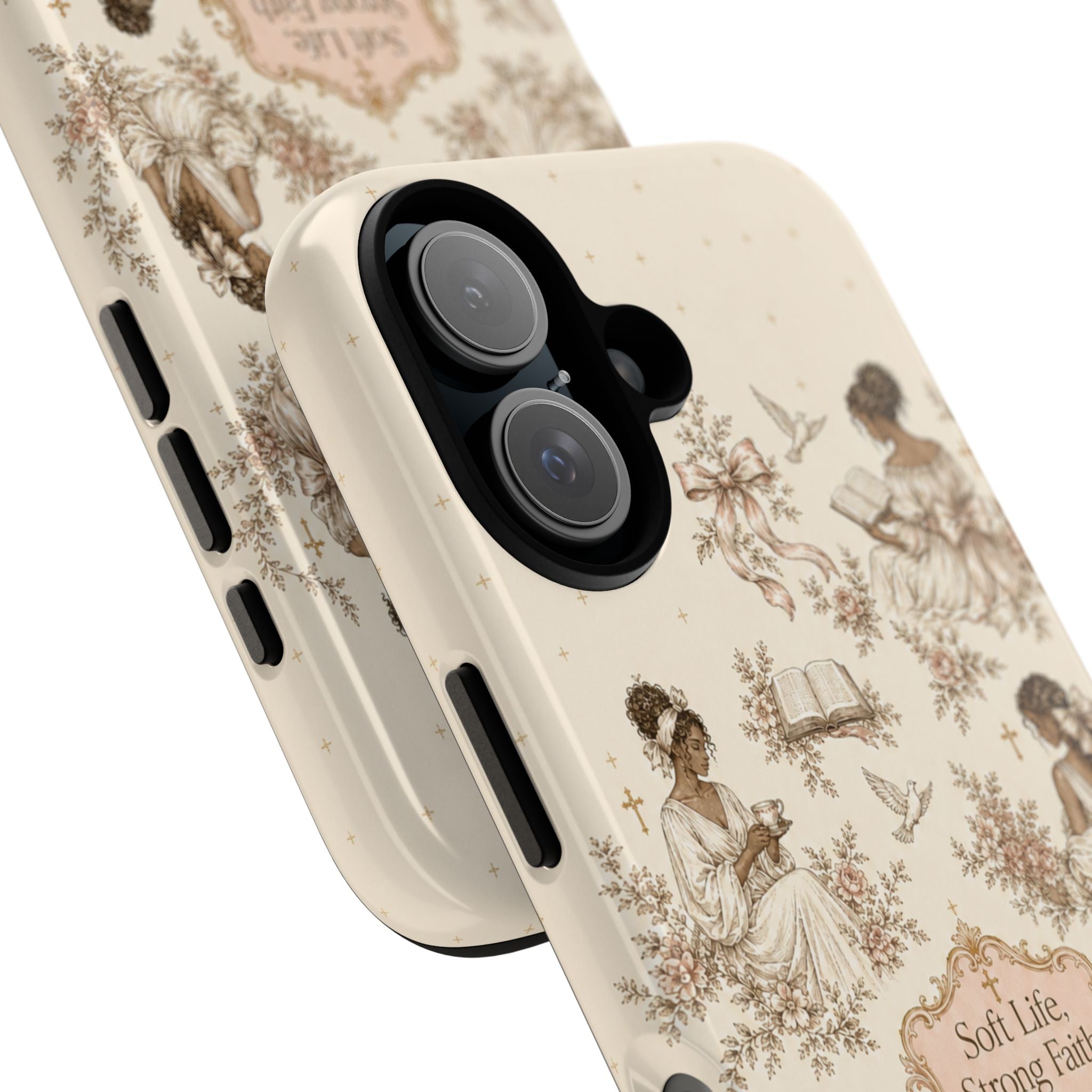 Soft Life, Strong Faith Vintage Christian Phone Case