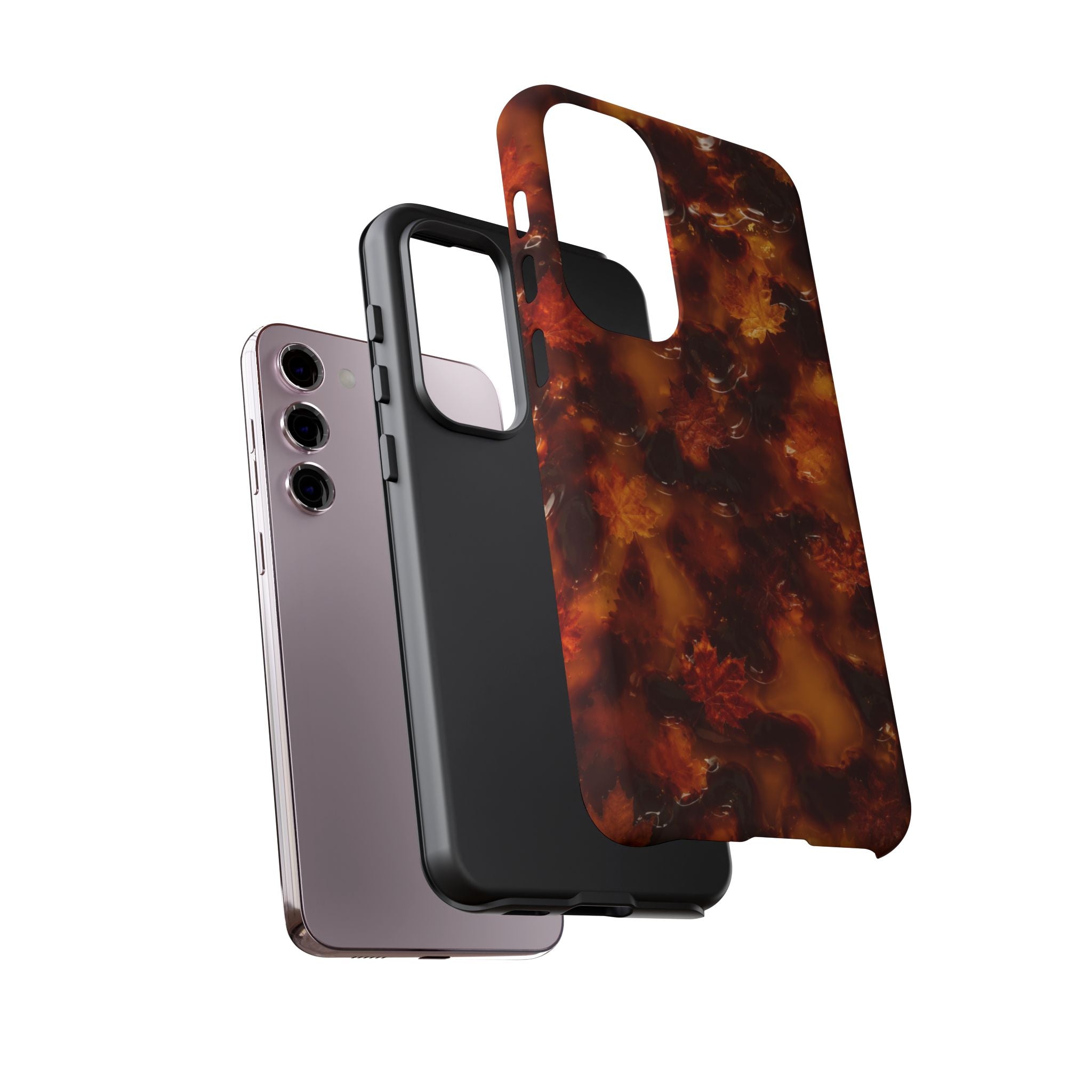 Amber Autumn Maple Leaf Phone Case