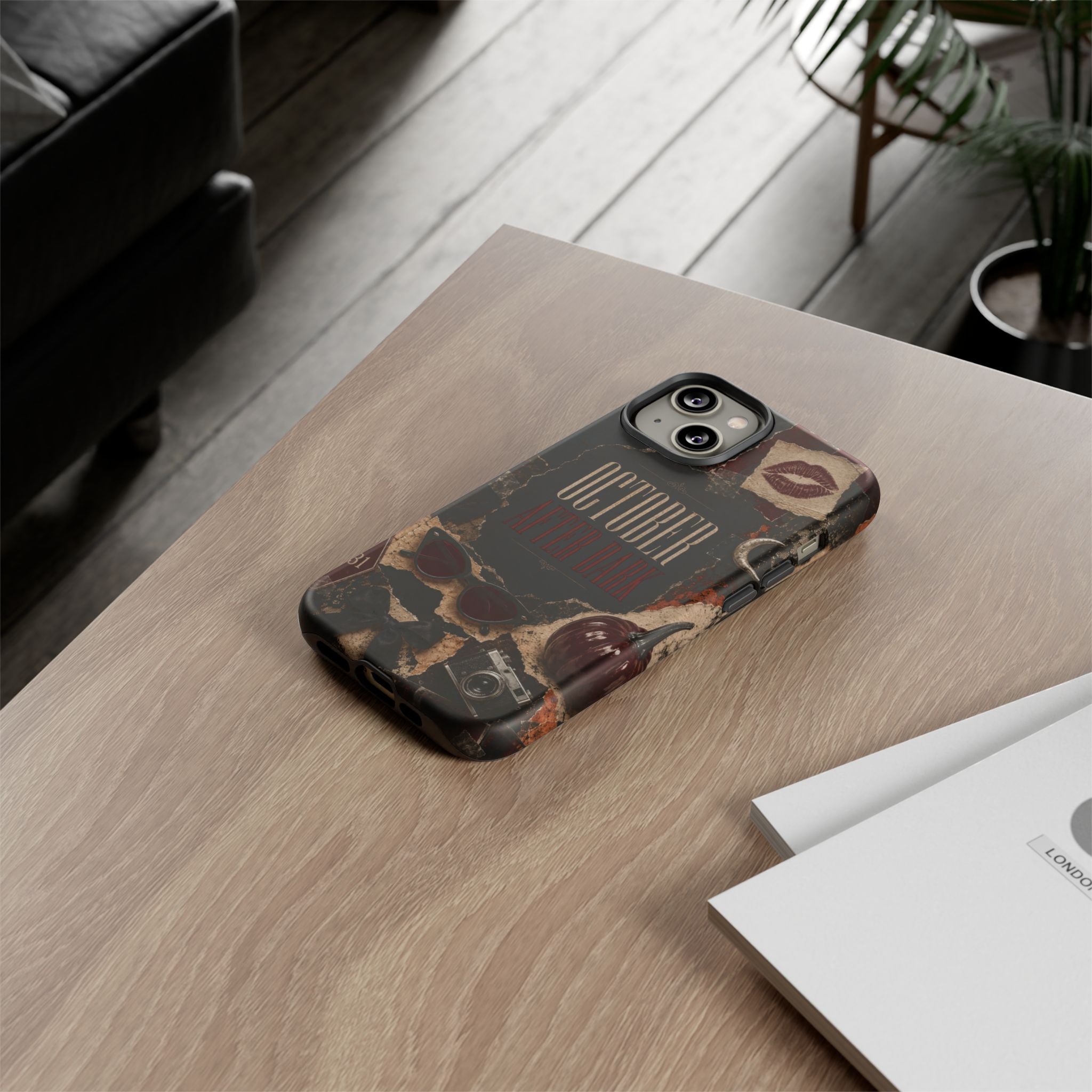 October After Dark Gothic Collage Phone Case
