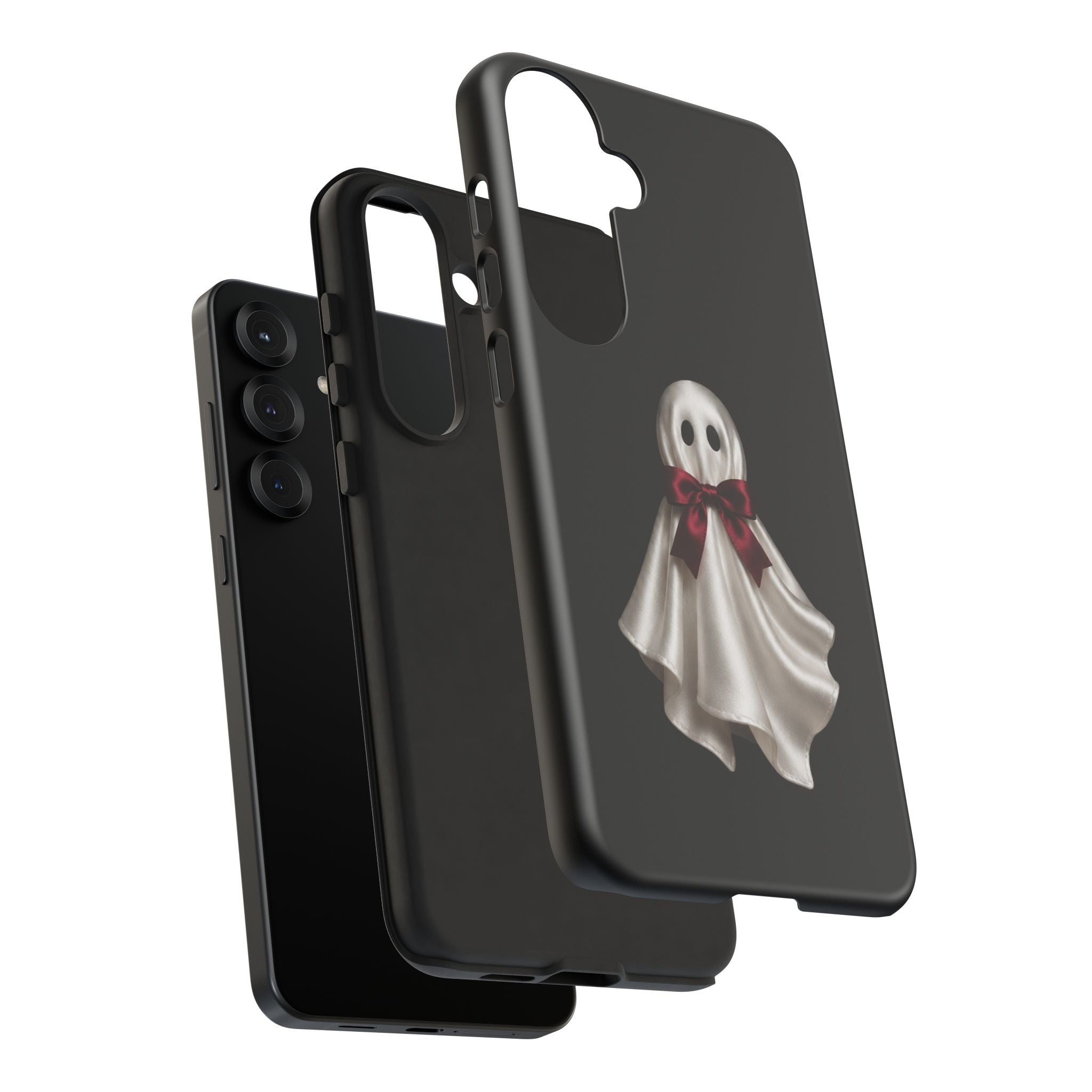 Burgundy Bow Ghost Spooky Phone Case