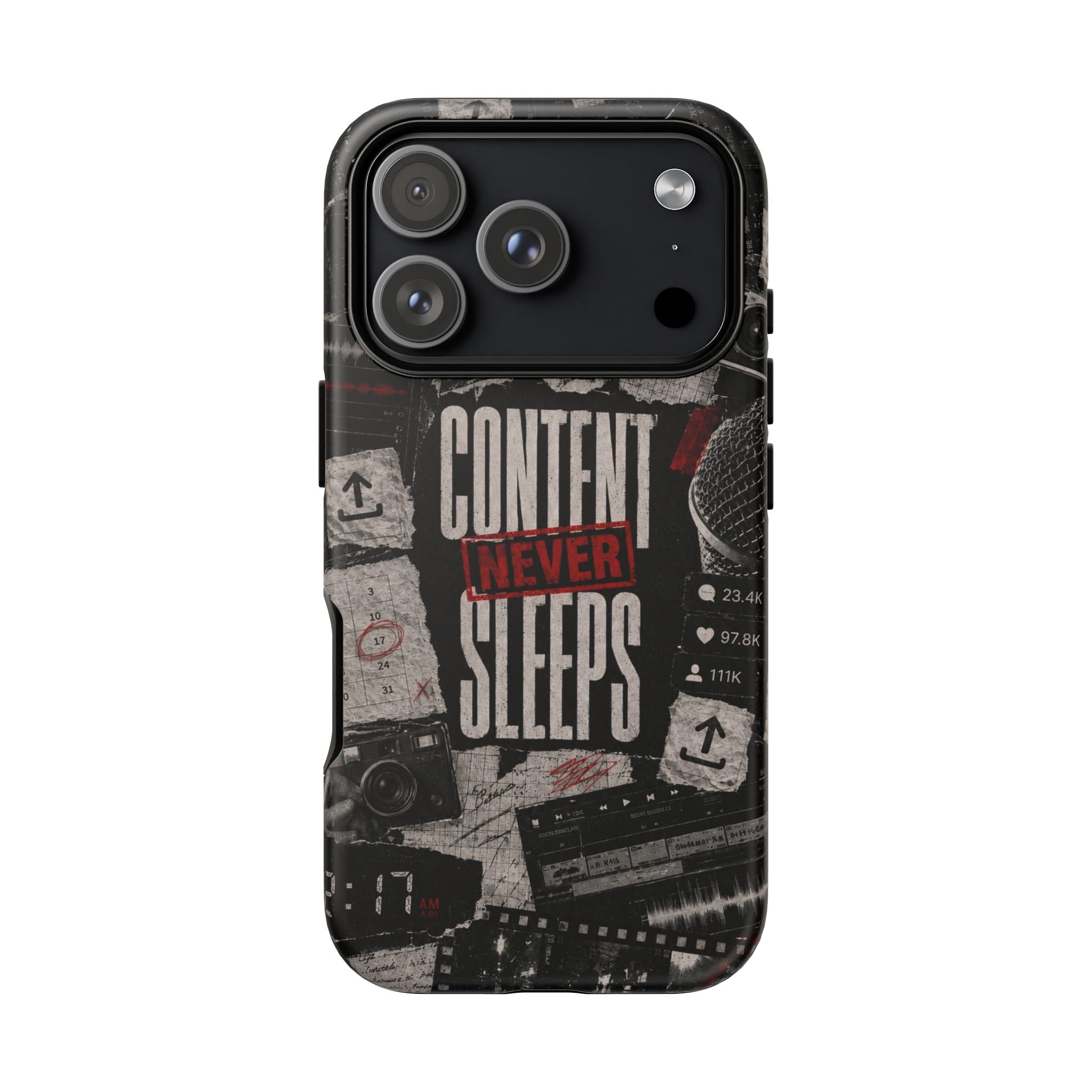 Content Never Sleeps Creator Phone Case