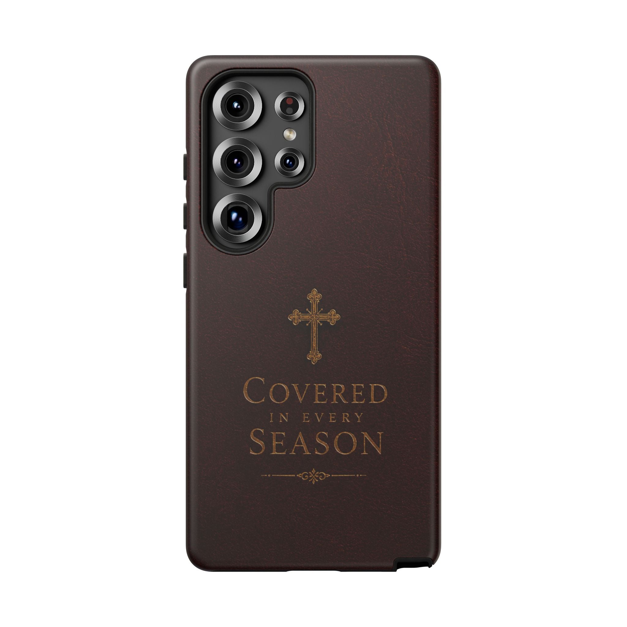 Covered in Every Season Christian Cross Phone Case