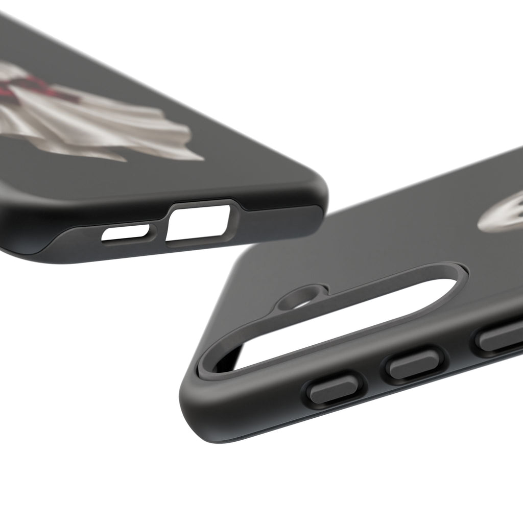 Burgundy Bow Ghost Spooky Phone Case