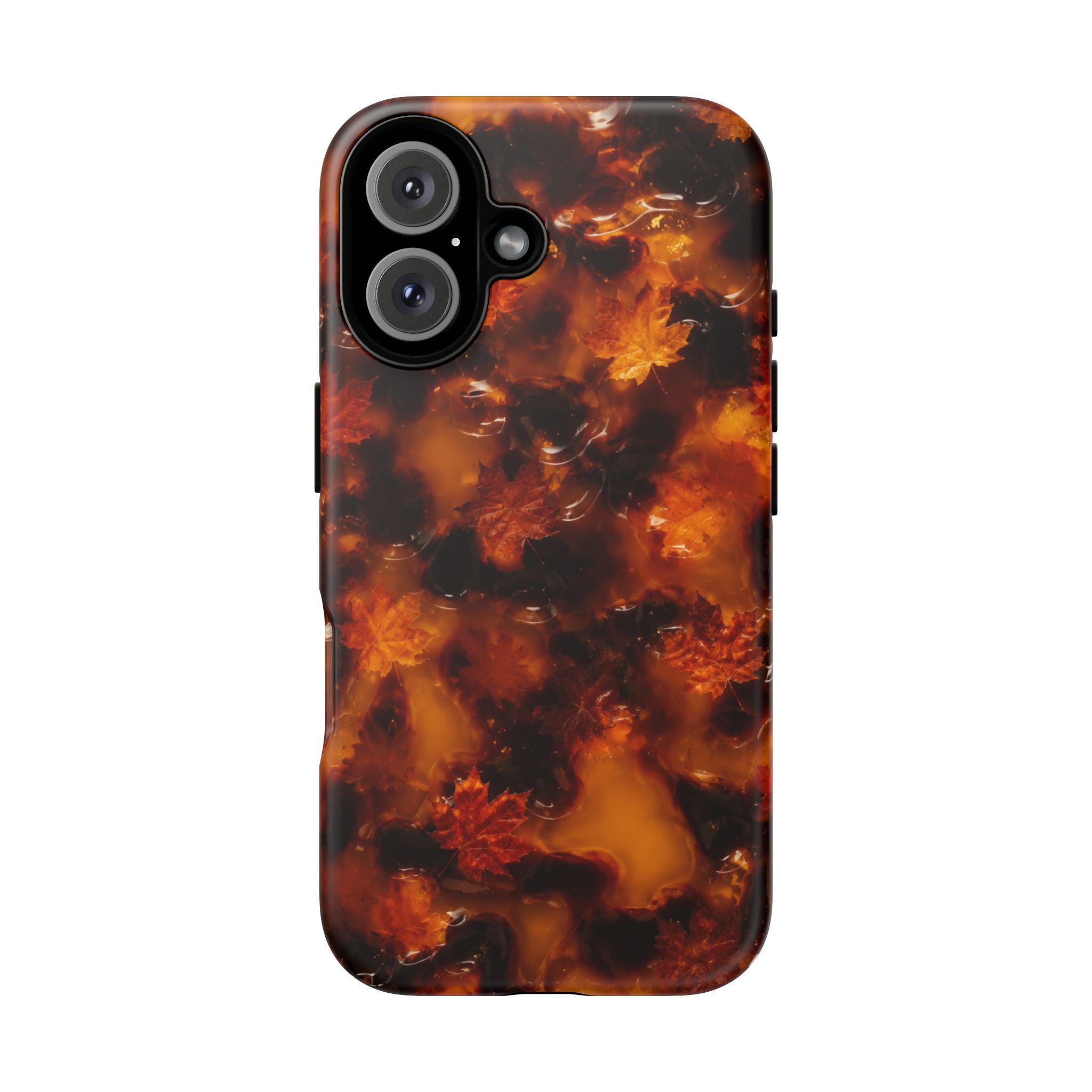 Amber Autumn Maple Leaf Phone Case