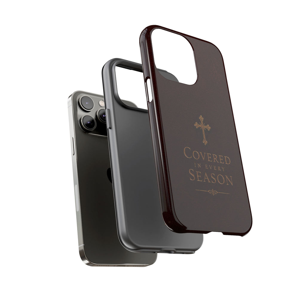 Covered in Every Season Christian Cross Phone Case