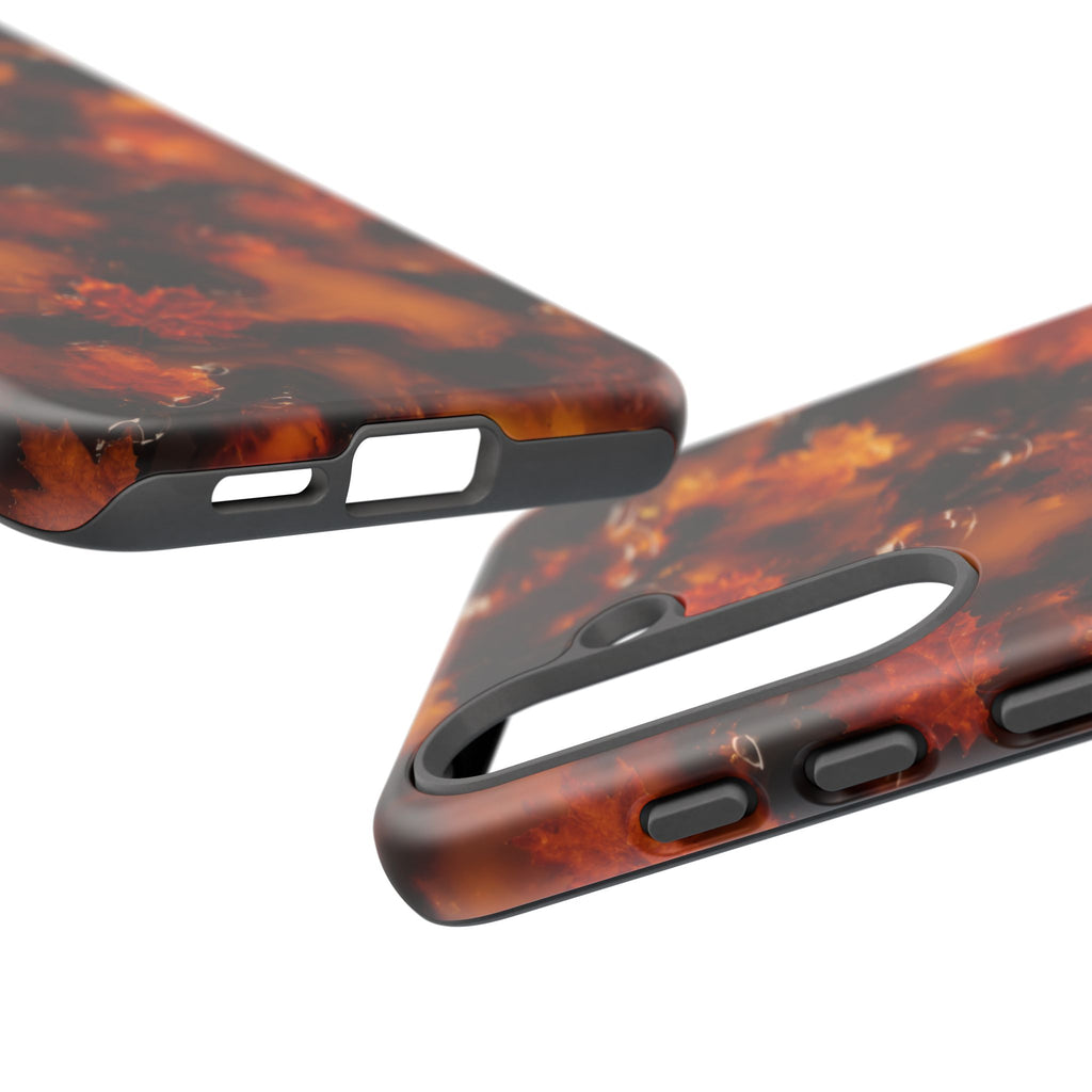 Amber Autumn Maple Leaf Phone Case