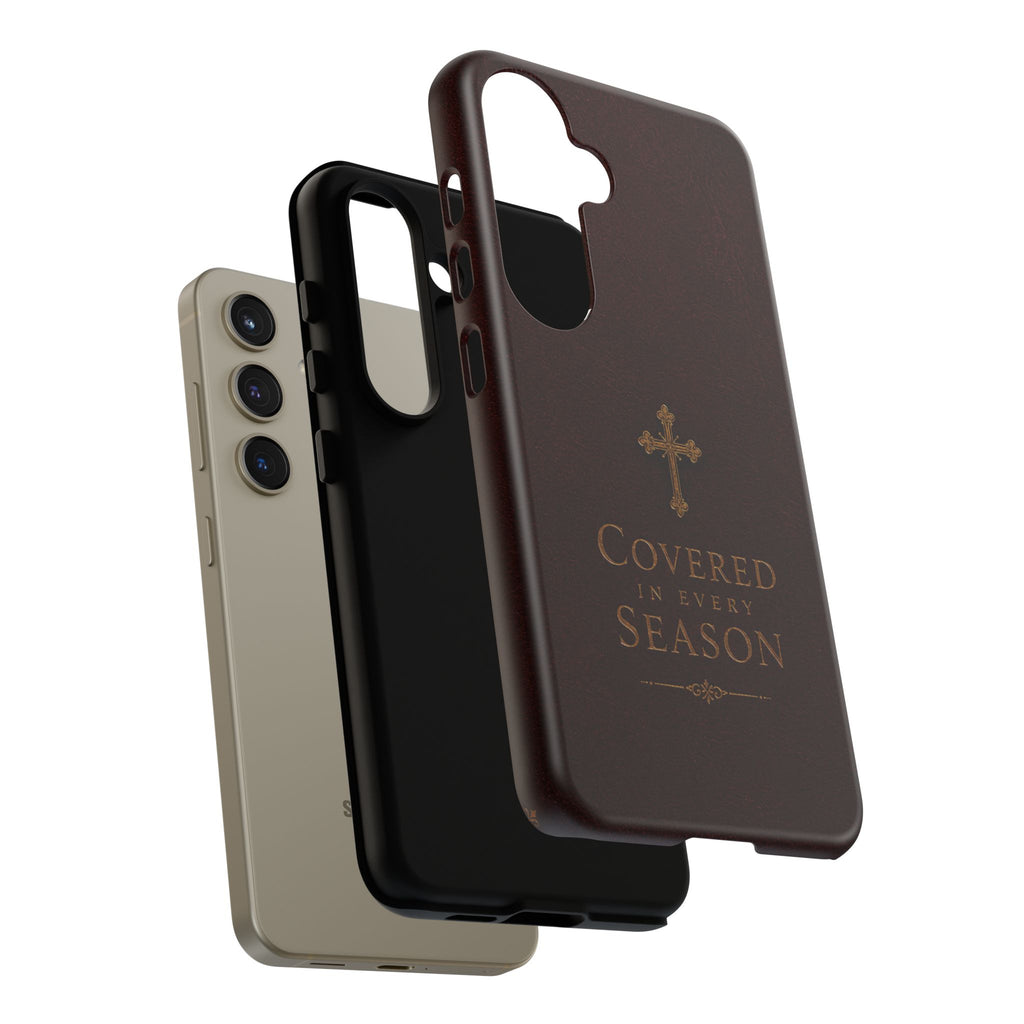 Covered in Every Season Christian Cross Phone Case