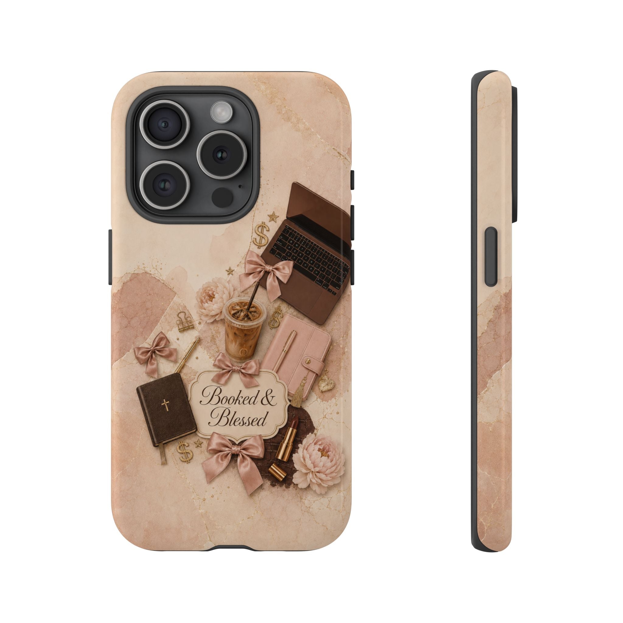 Booked & Blessed Christian Book Lover Phone Case