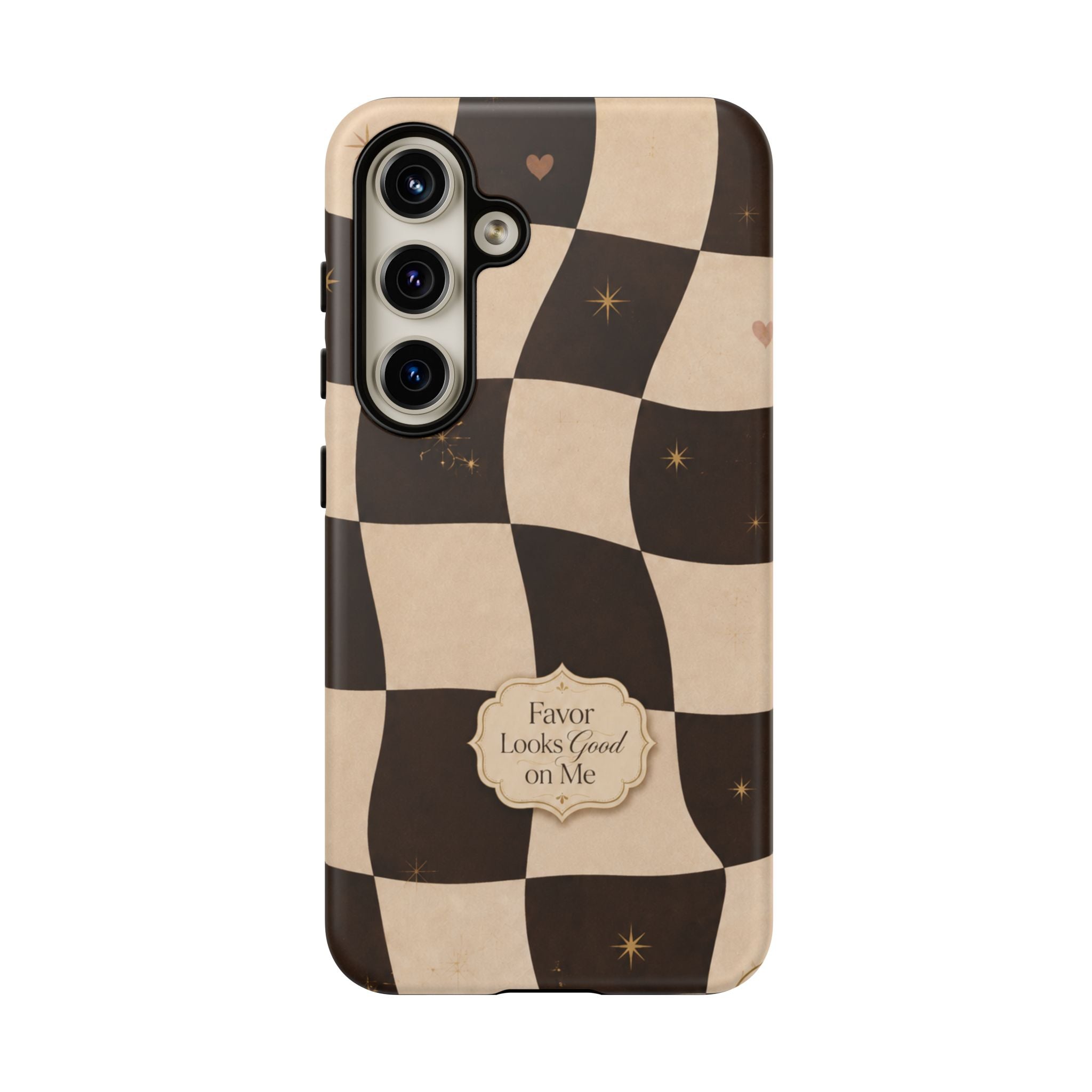 Favor Looks Good on Me Vintage Checkerboard Phone Case