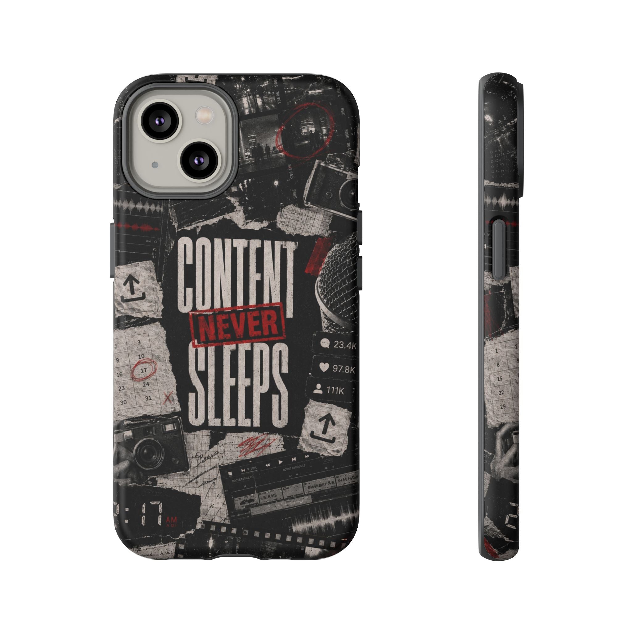 Content Never Sleeps Creator Phone Case