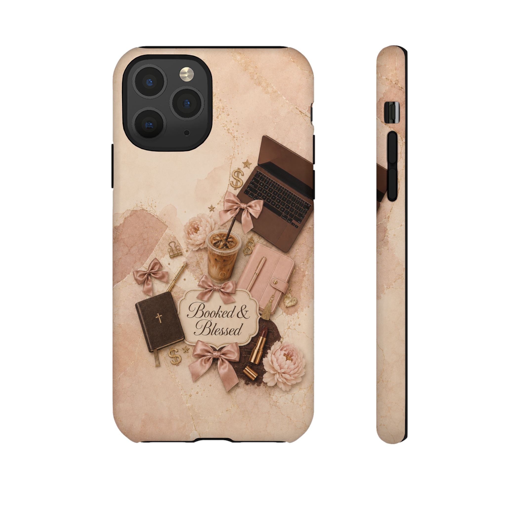 Booked & Blessed Christian Book Lover Phone Case