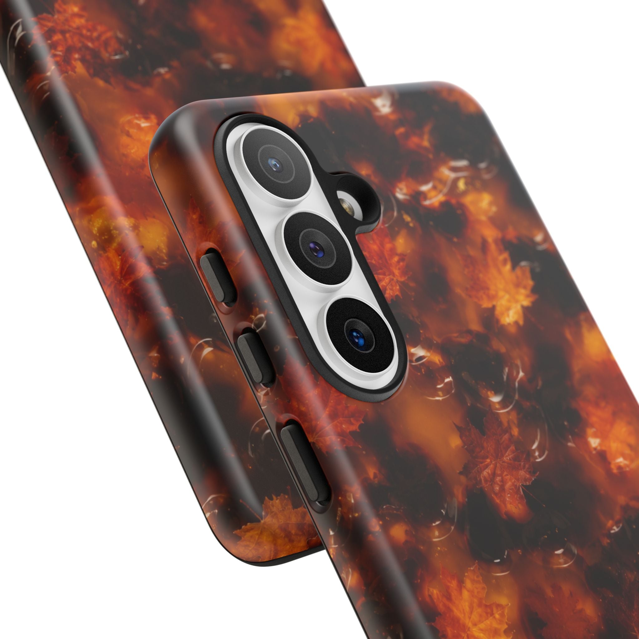 Amber Autumn Maple Leaf Phone Case