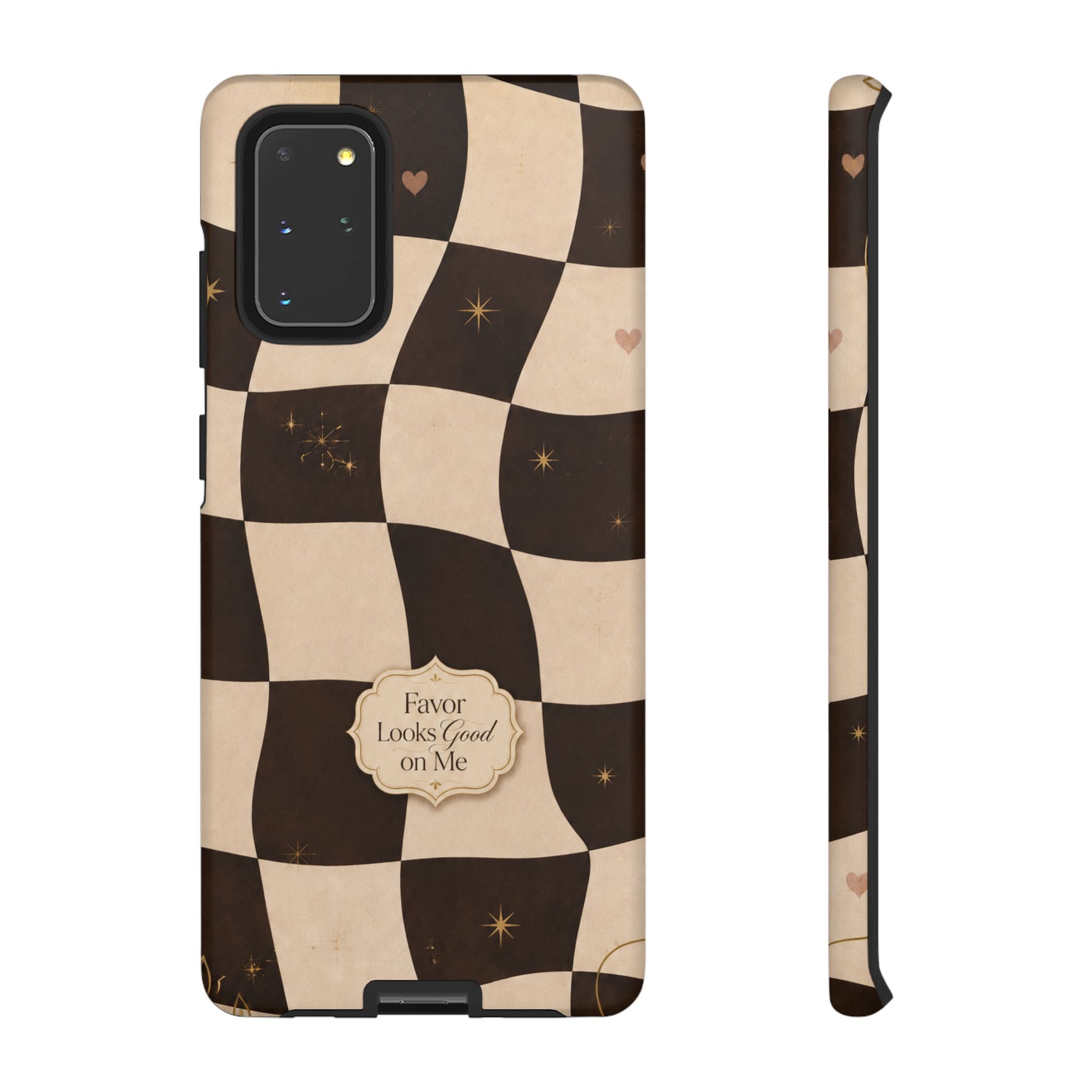 Favor Looks Good on Me Vintage Checkerboard Phone Case