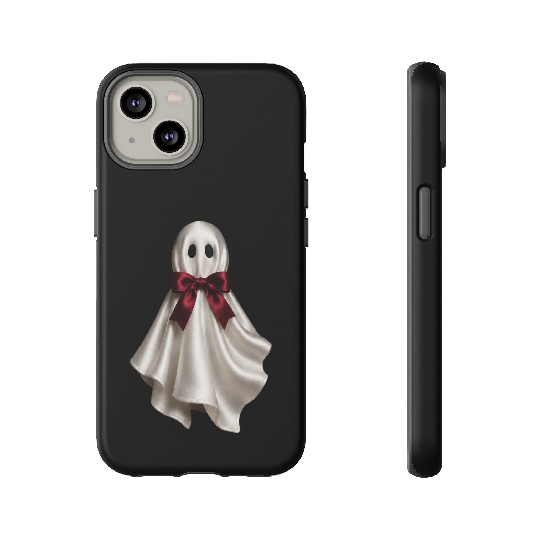 Burgundy Bow Ghost Spooky Phone Case