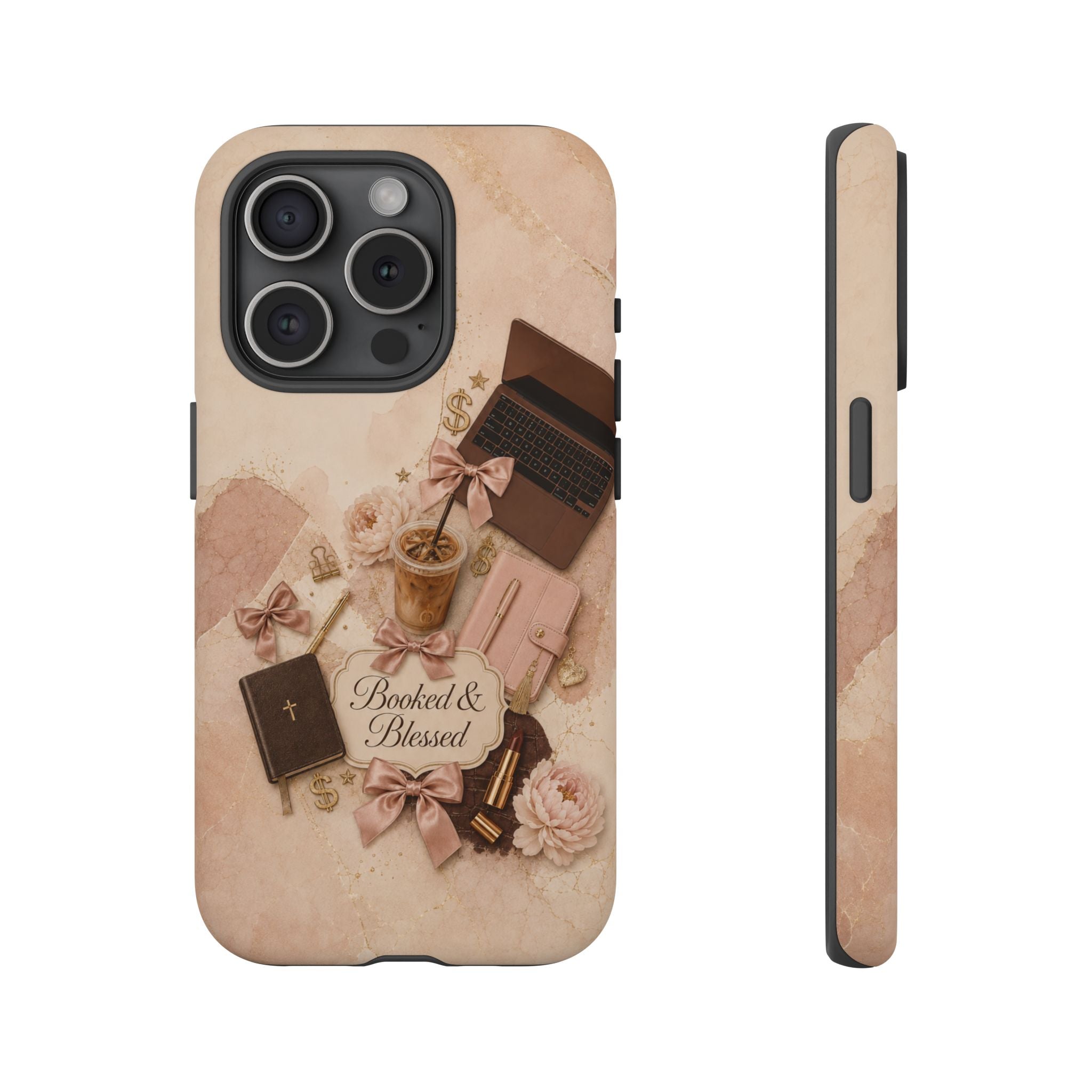 Booked & Blessed Christian Book Lover Phone Case