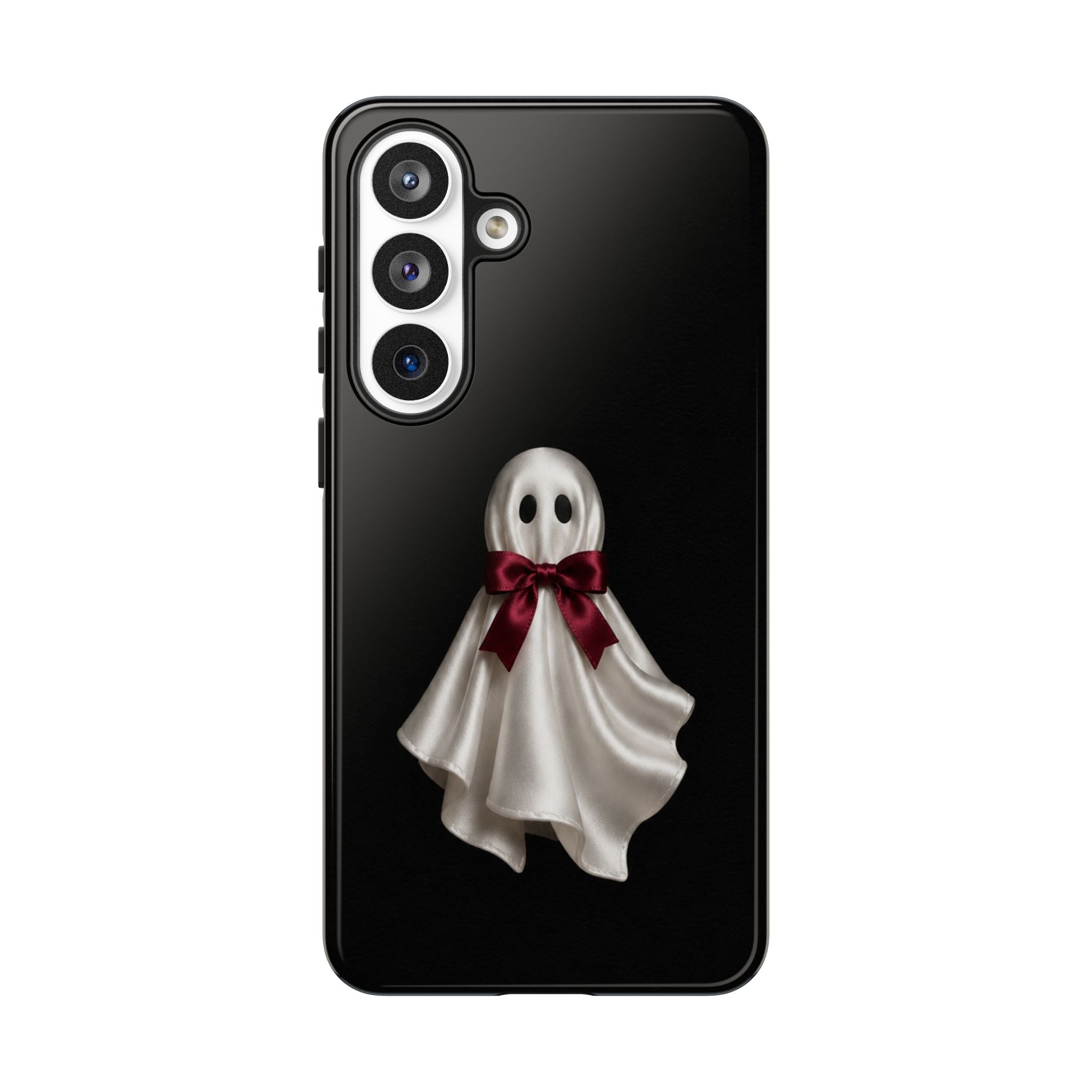 Burgundy Bow Ghost Spooky Phone Case