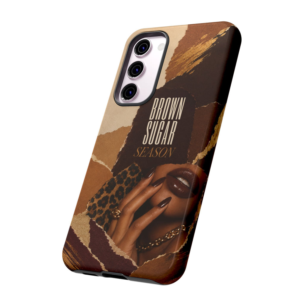 Brown Sugar Season Leopard Collage Phone Case