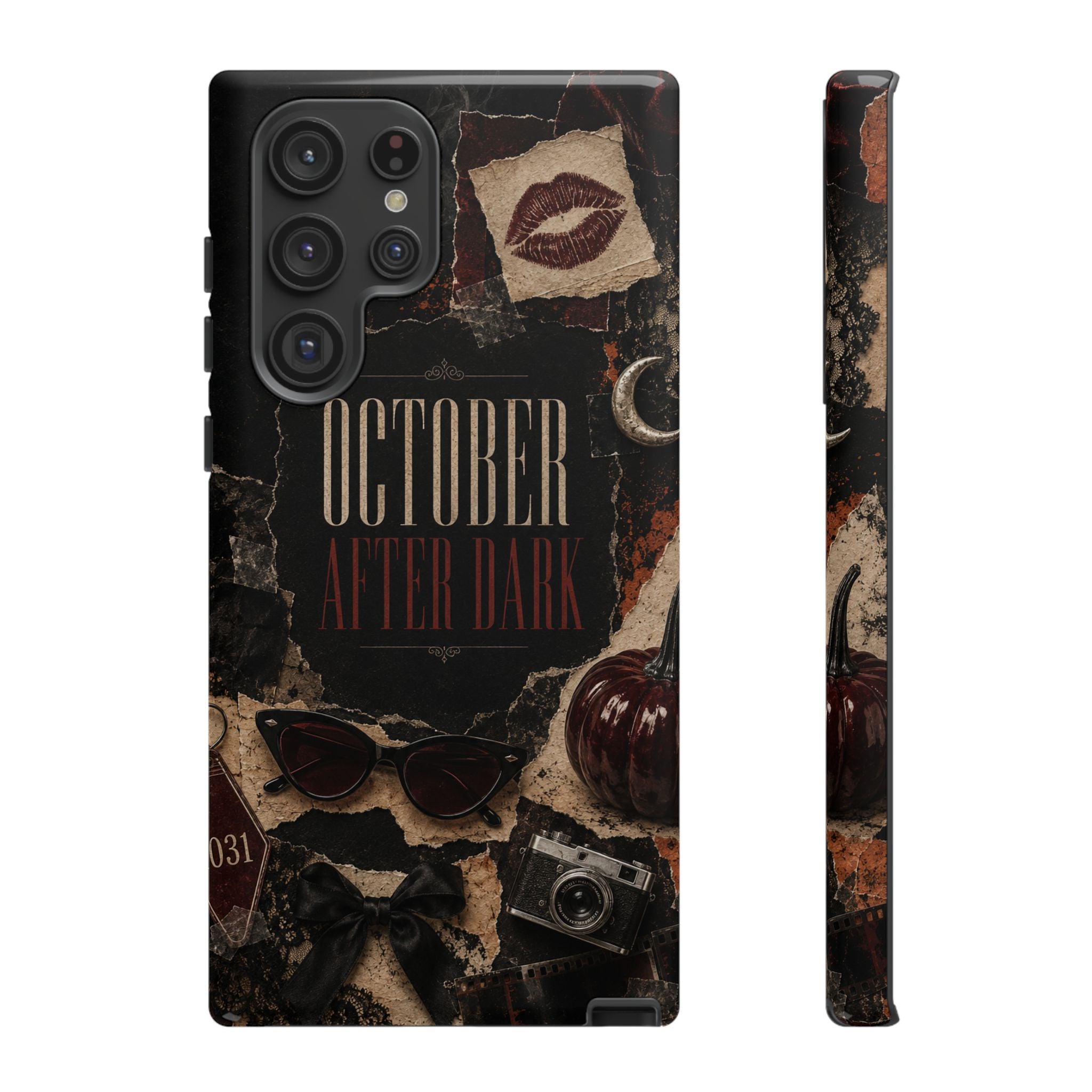 October After Dark Gothic Collage Phone Case