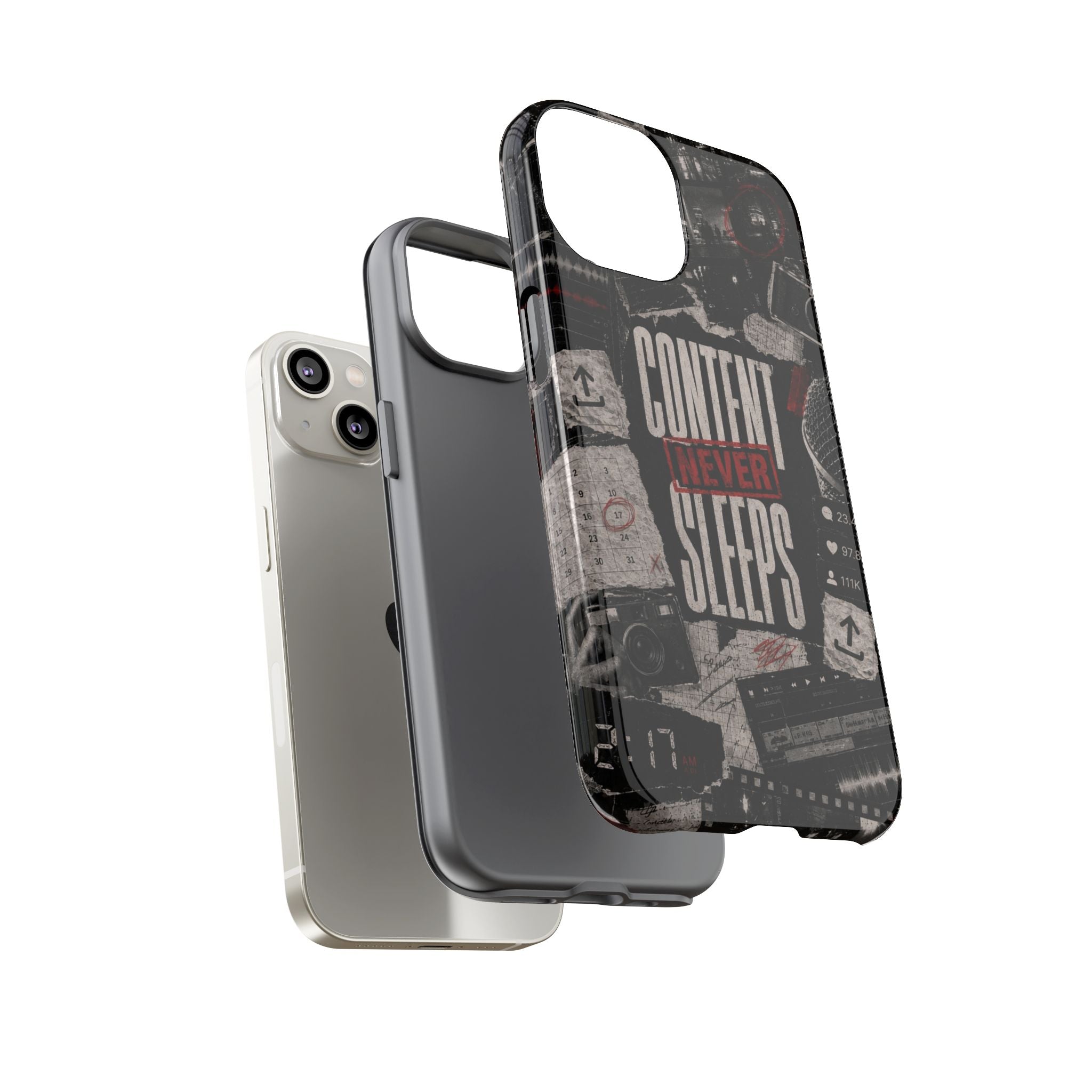 Content Never Sleeps Creator Phone Case