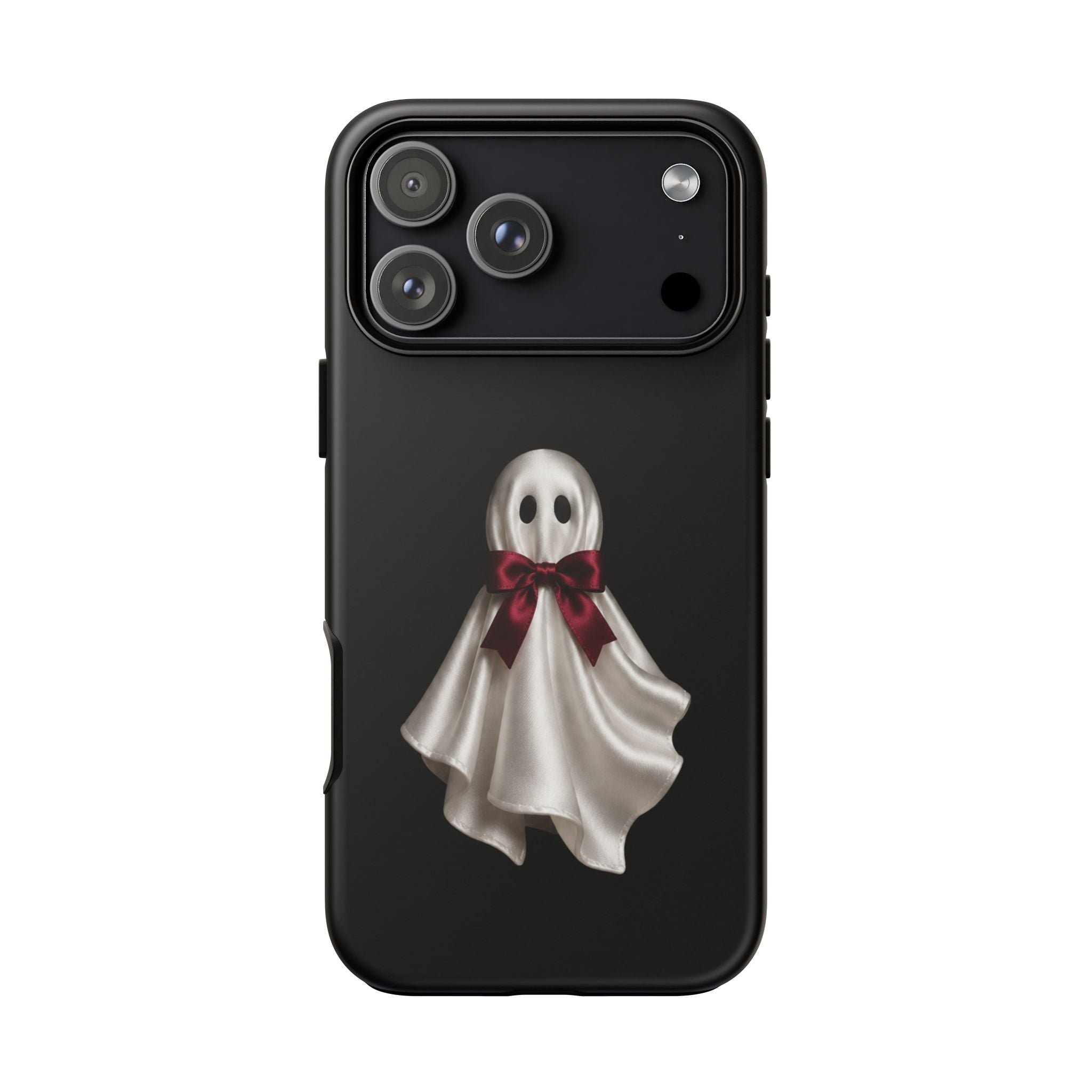 Burgundy Bow Ghost Spooky Phone Case