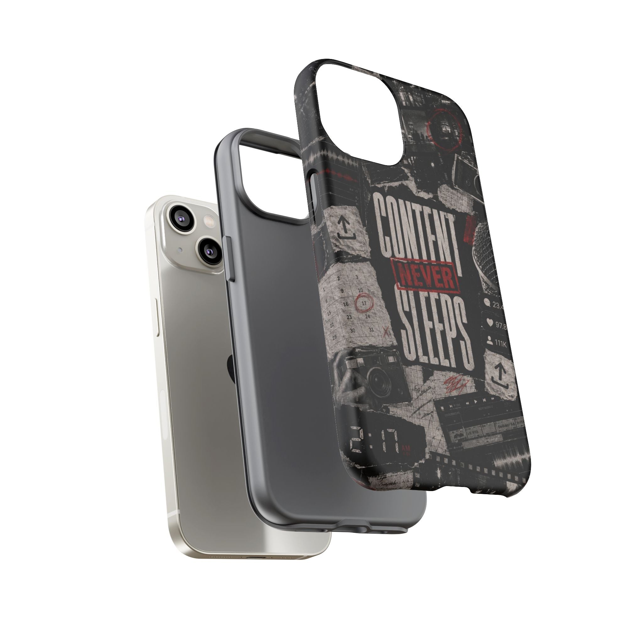 Content Never Sleeps Creator Phone Case