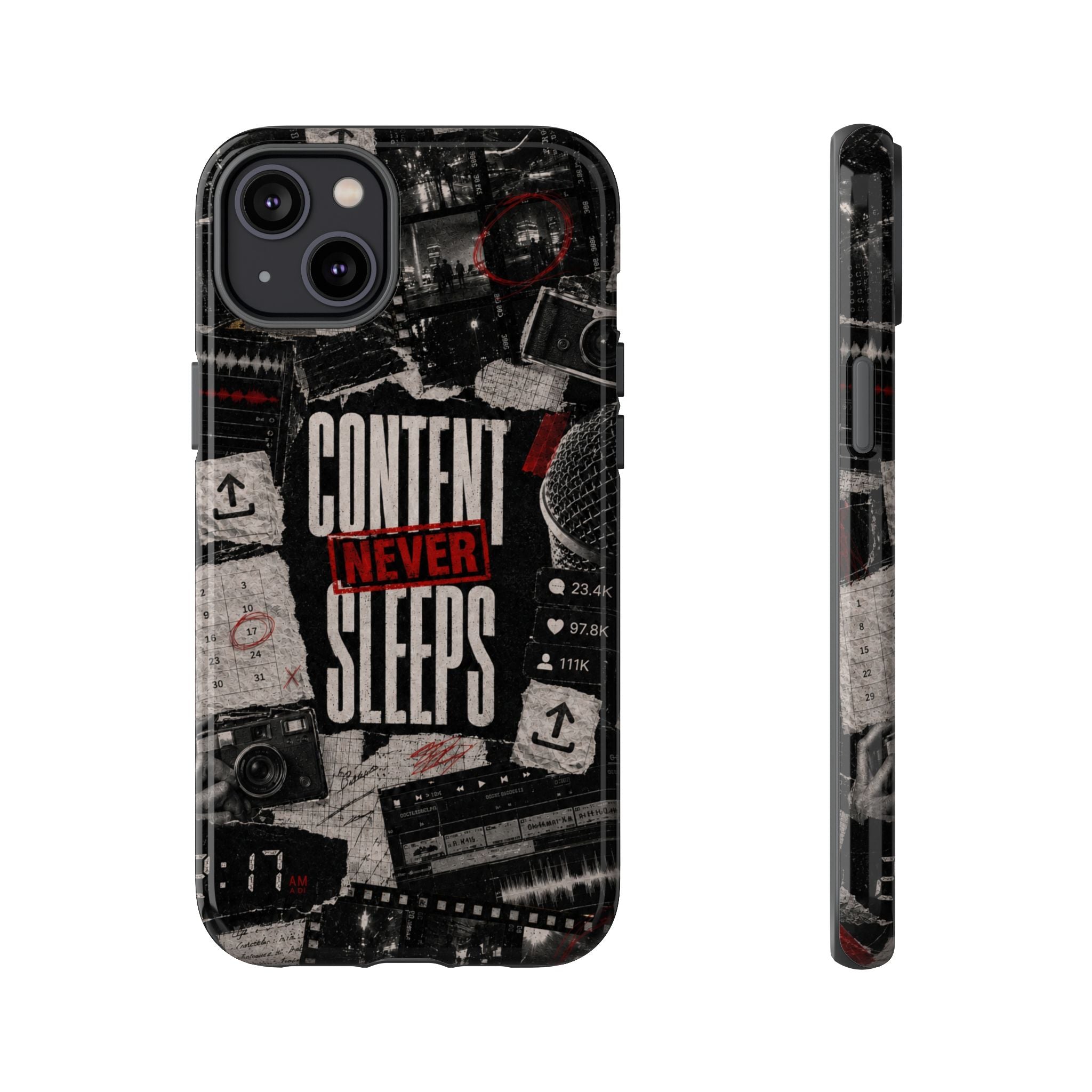 Content Never Sleeps Creator Phone Case