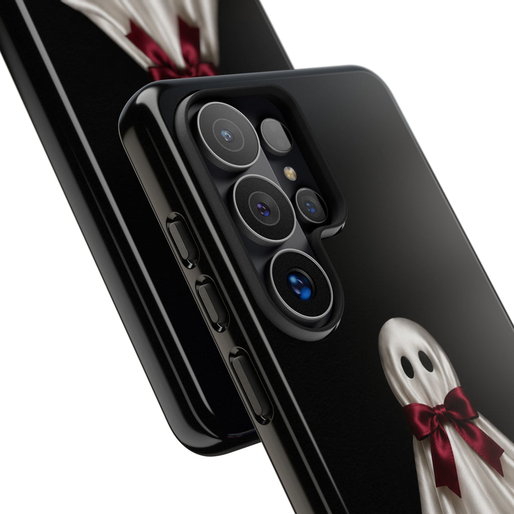 Burgundy Bow Ghost Spooky Phone Case