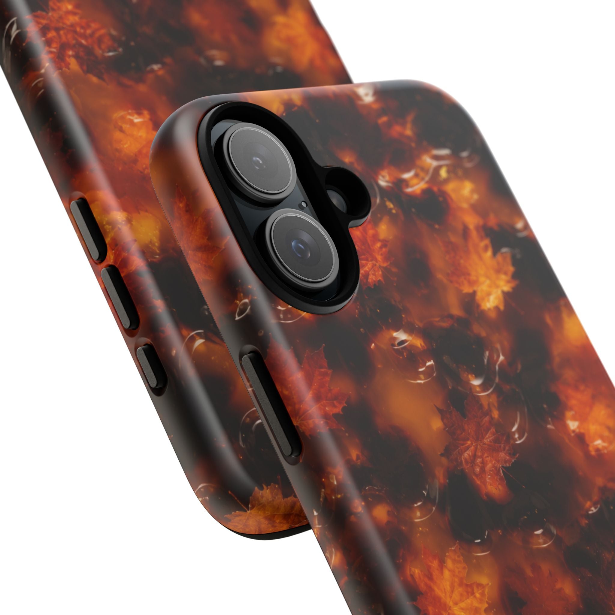 Amber Autumn Maple Leaf Phone Case
