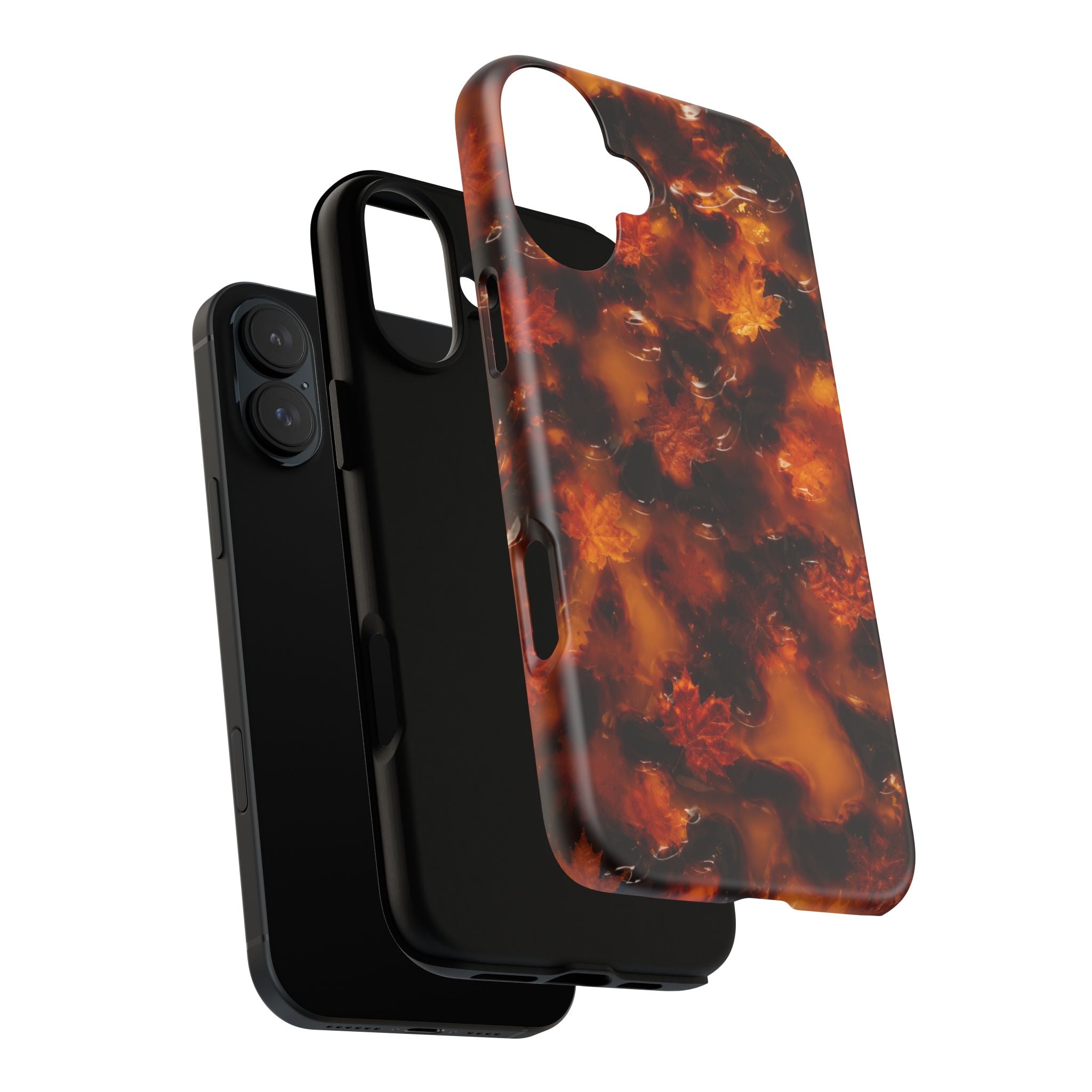 Amber Autumn Maple Leaf Phone Case